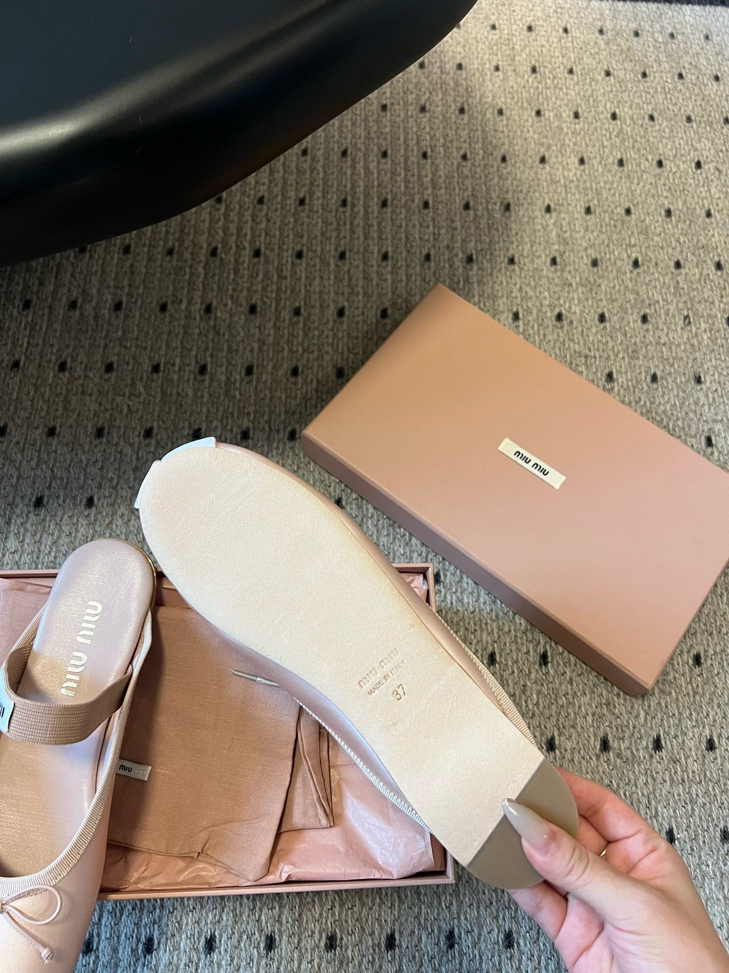MIU M BALLERINA FLATS