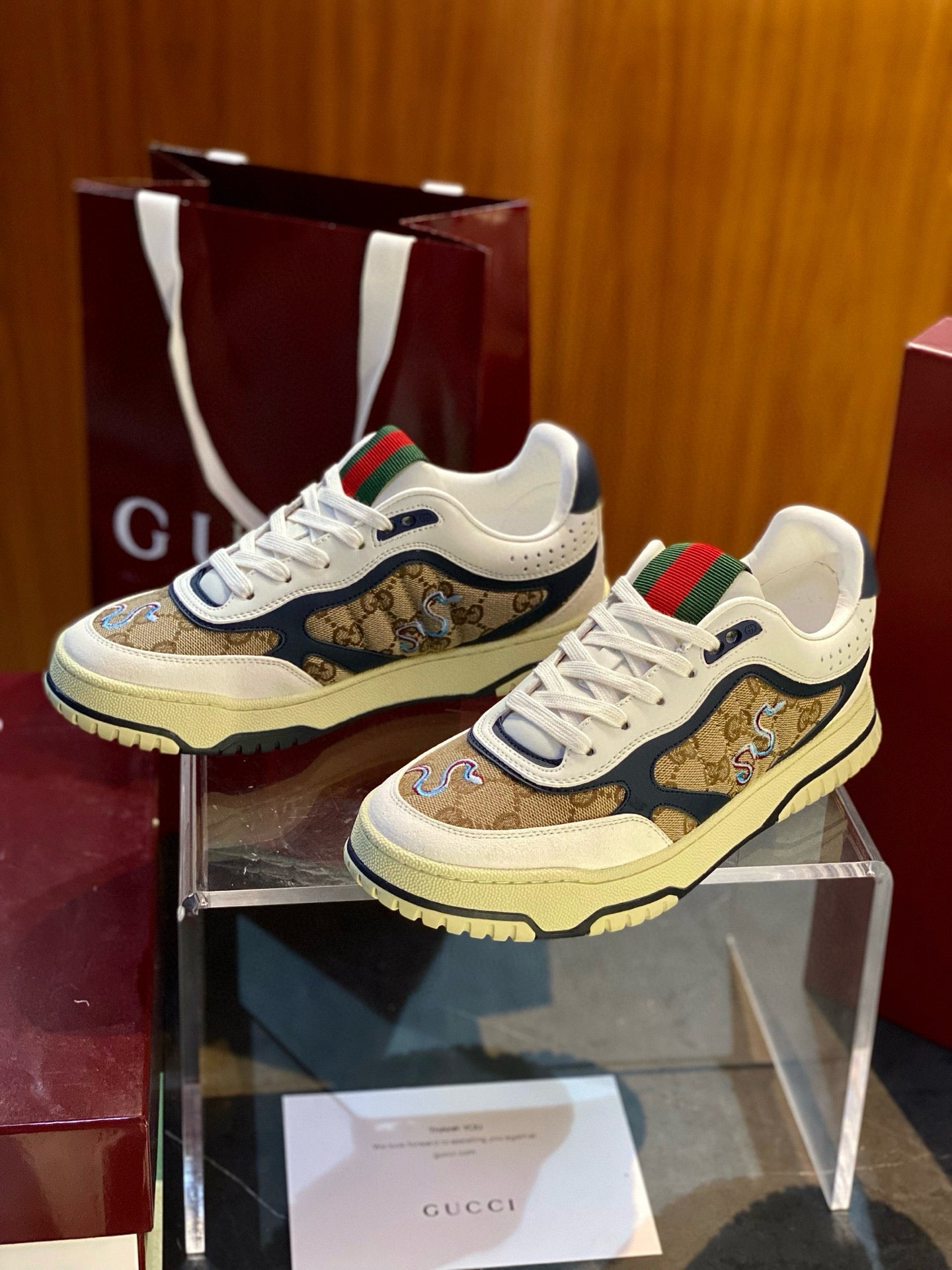 GG RE WEB SNEAKERS