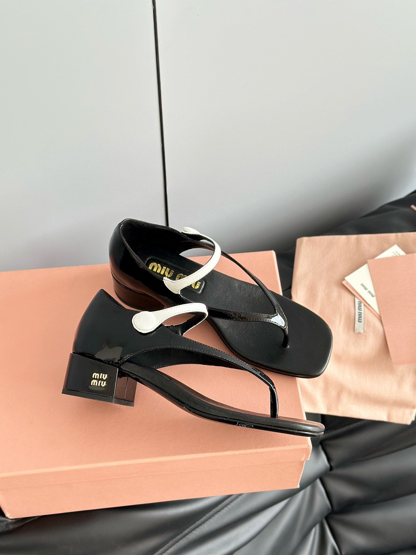 MIU M THONG SANDALS