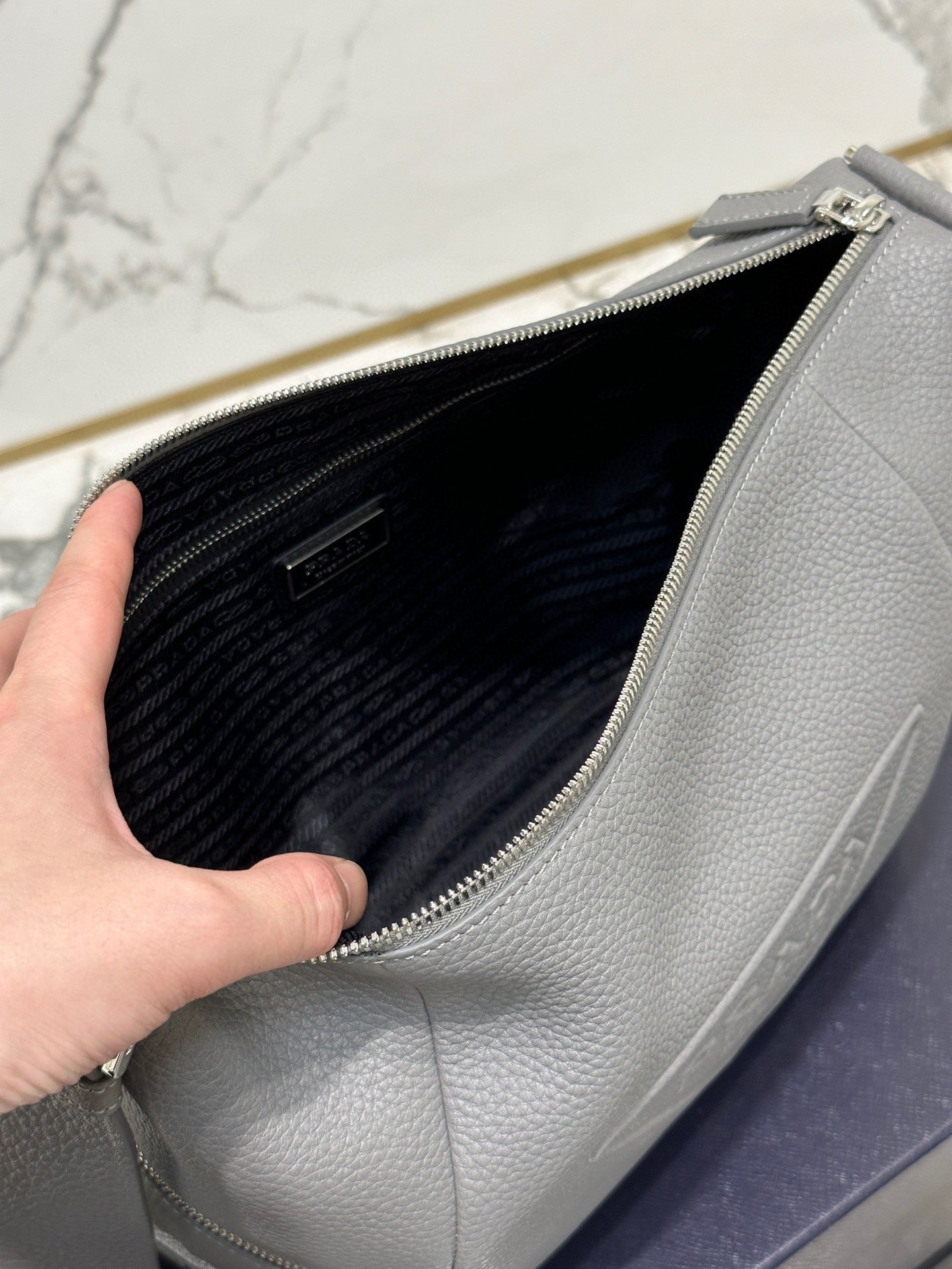 PD LEATHER BAG WITH SHOULDER STRAP