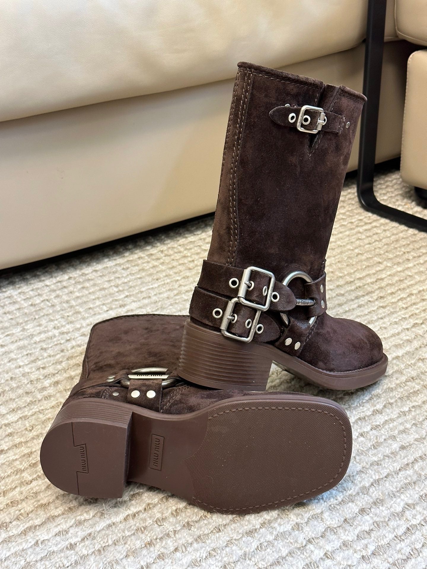 MIU M BOOTS