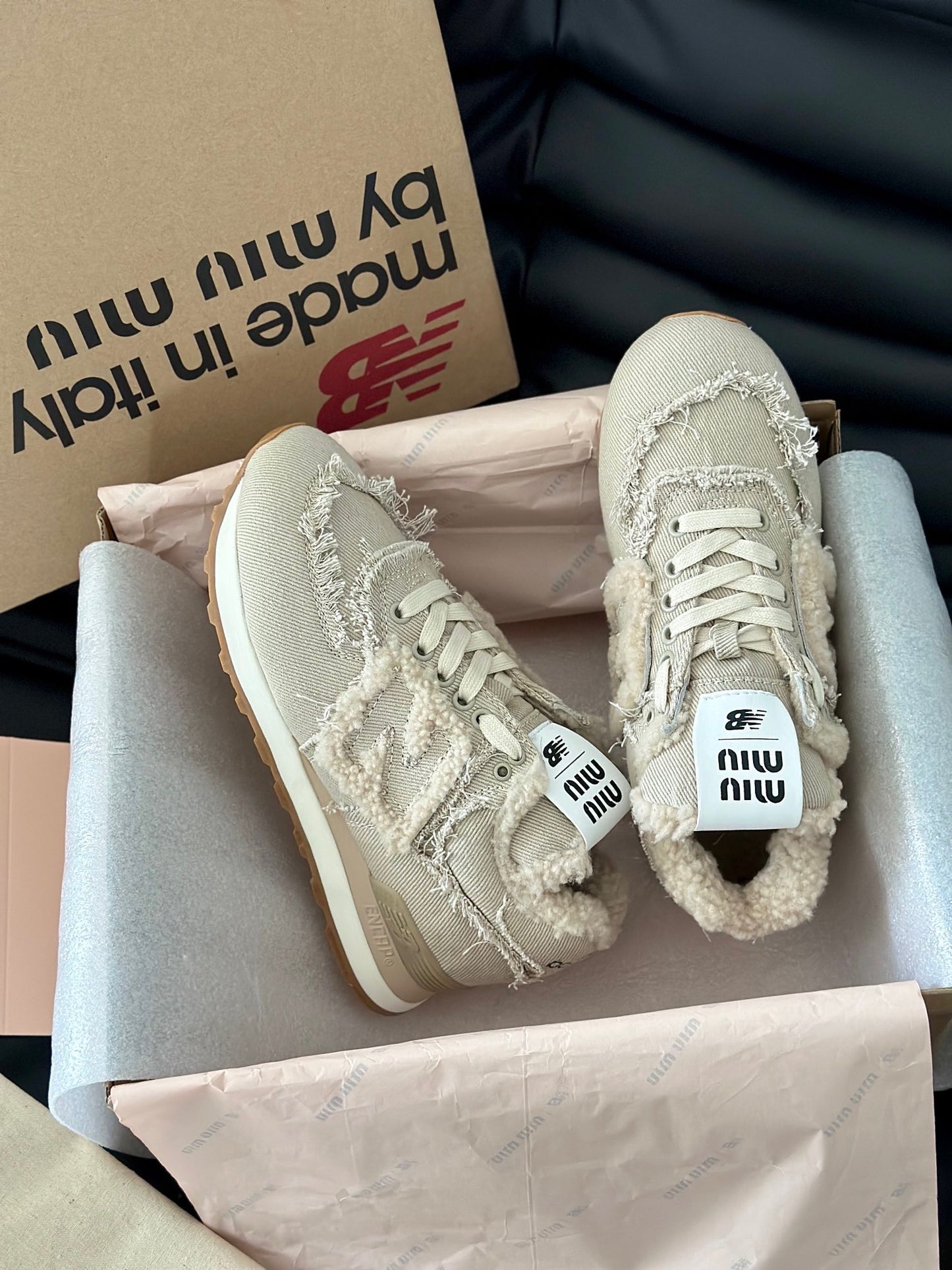 MIU M x NEW BALANCE TRAINERS