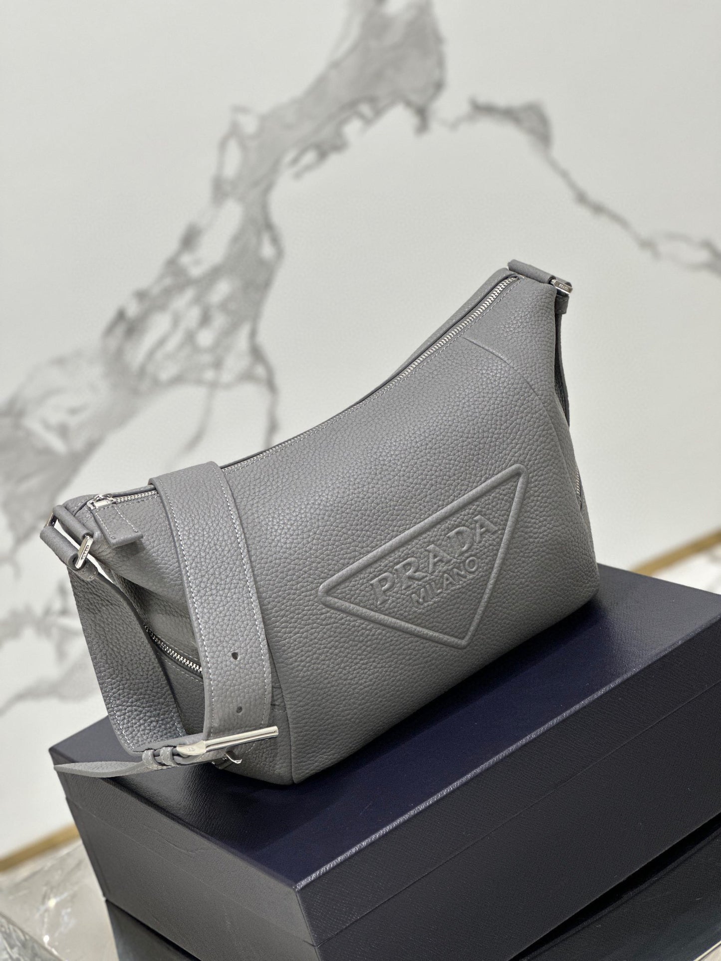PD LEATHER BAG WITH SHOULDER STRAP
