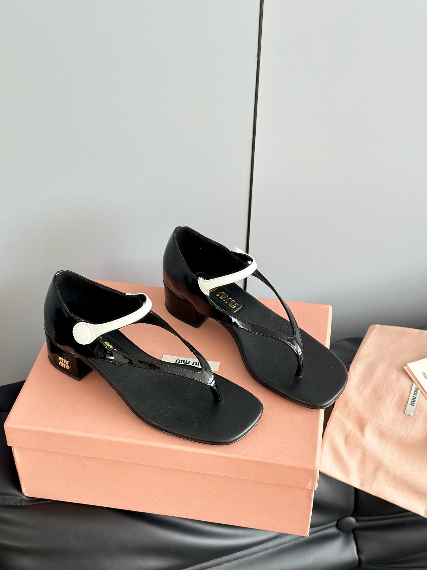 MIU M THONG SANDALS