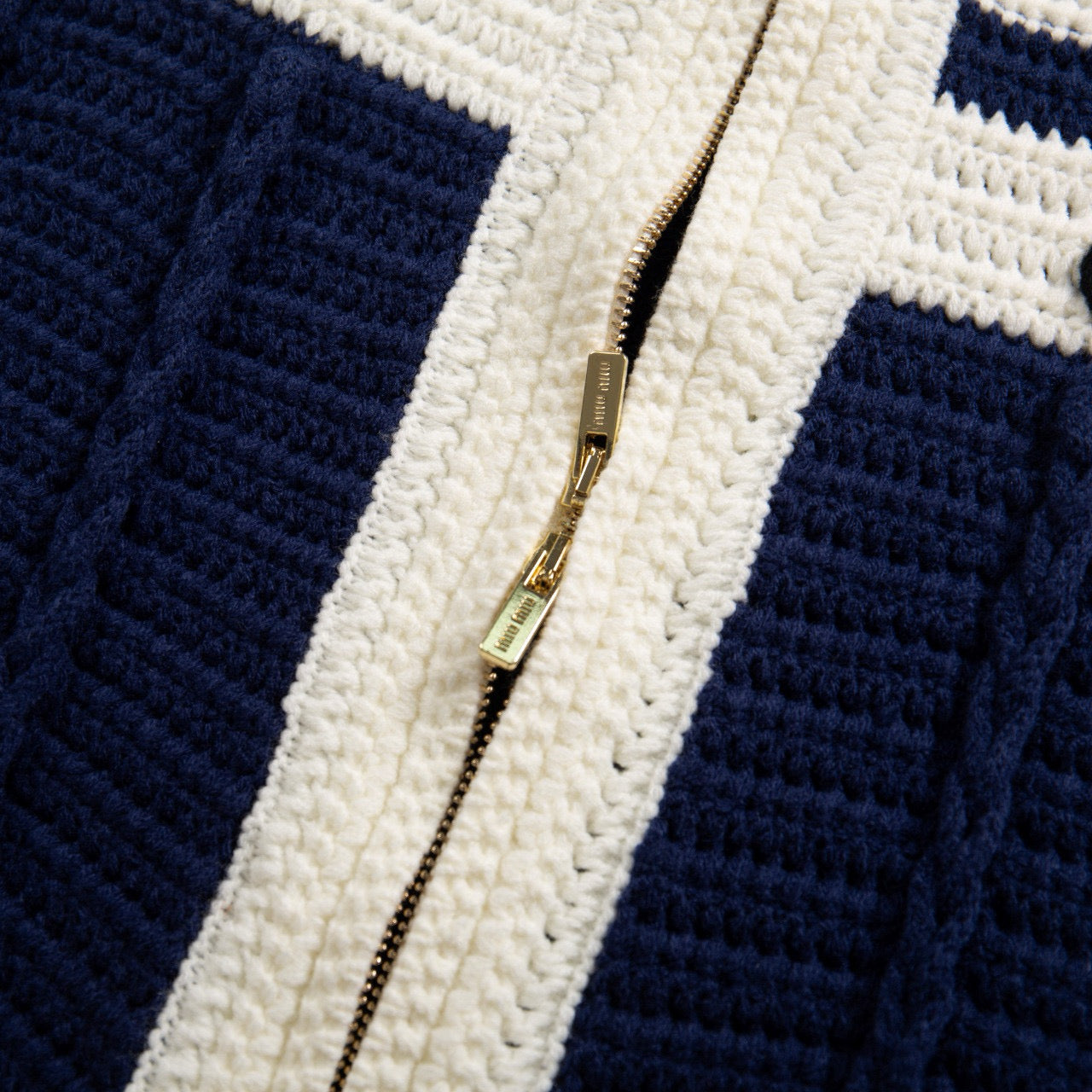 MIU M ZIP CARDIGAN