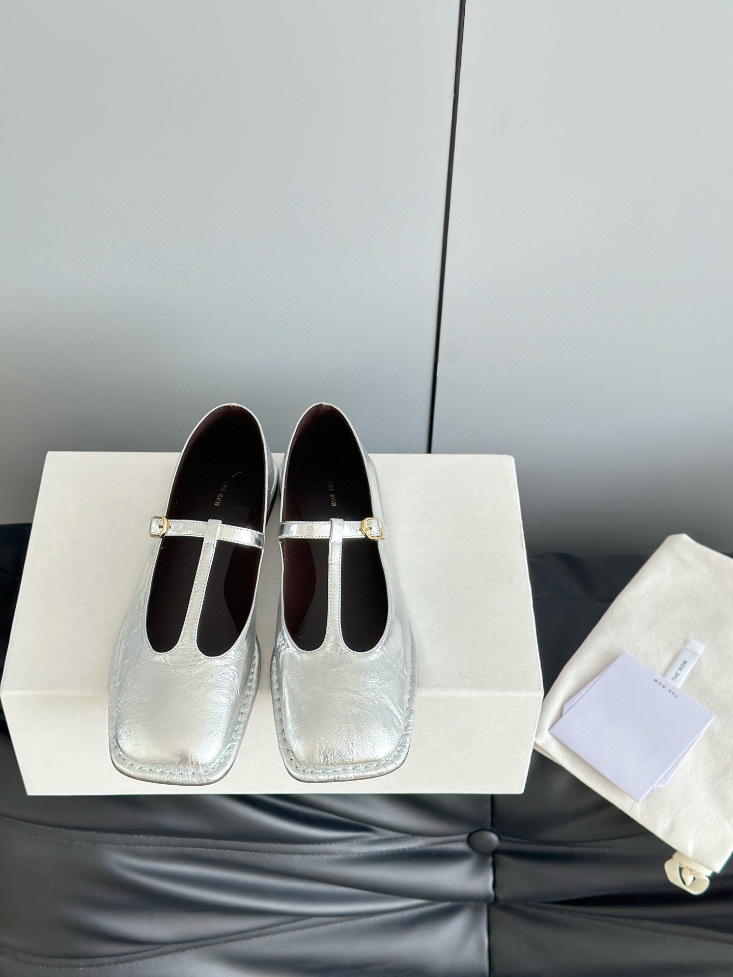 THE ROW T STRAP FLATS
