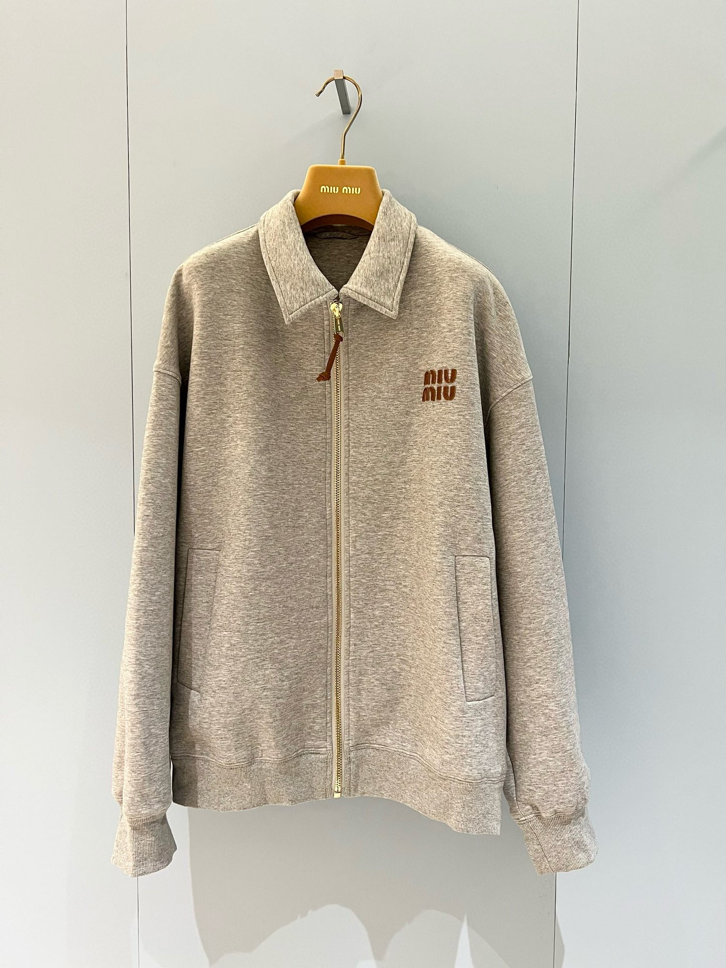 MIU M ZIP HOODIE