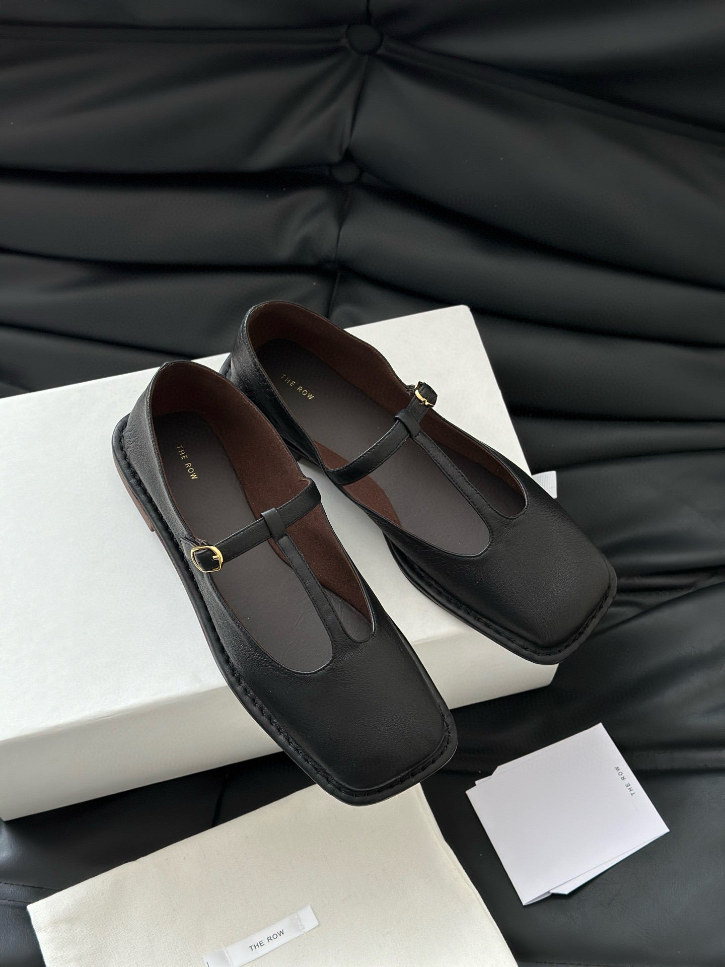 THE ROW T STRAP FLATS