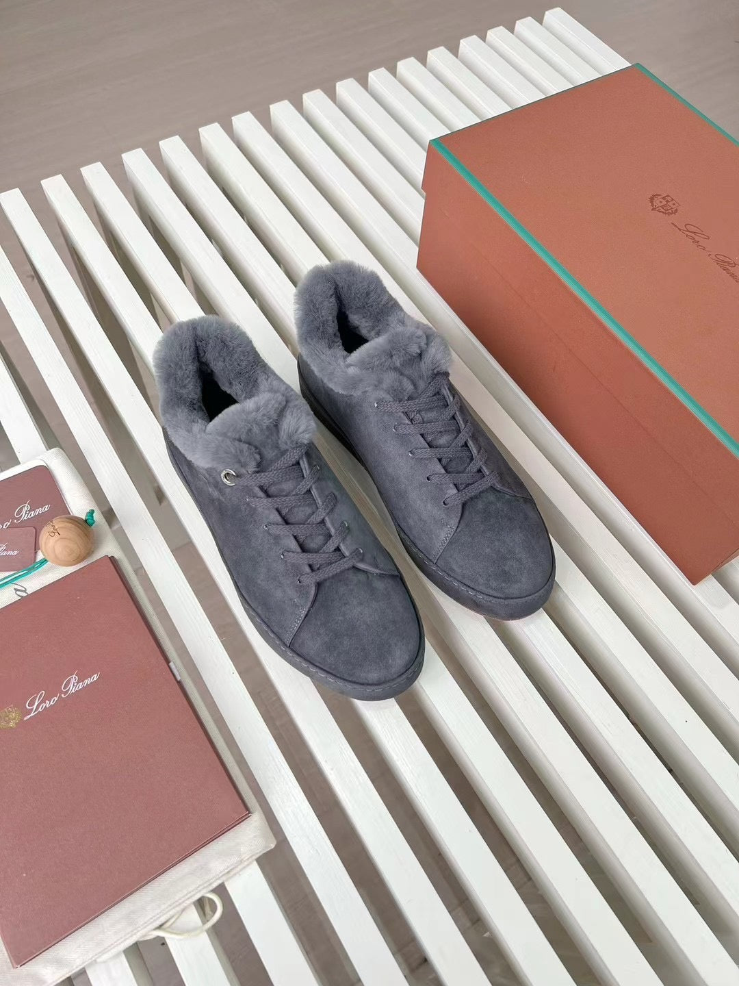 LORO P FUR NUAGES SNEAKERS