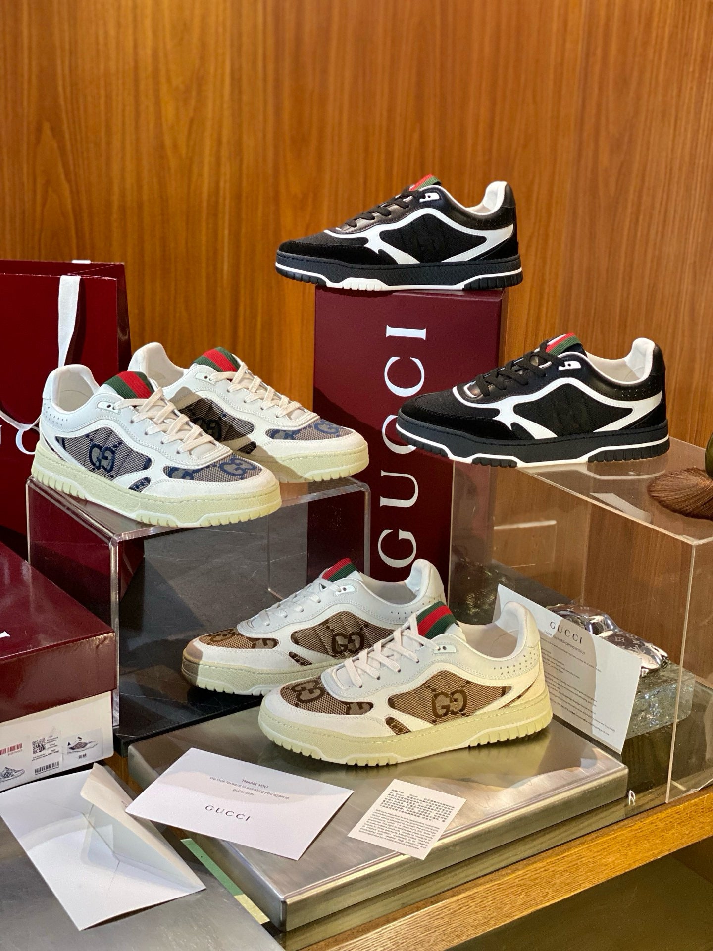 GG RE WEB SNEAKERS