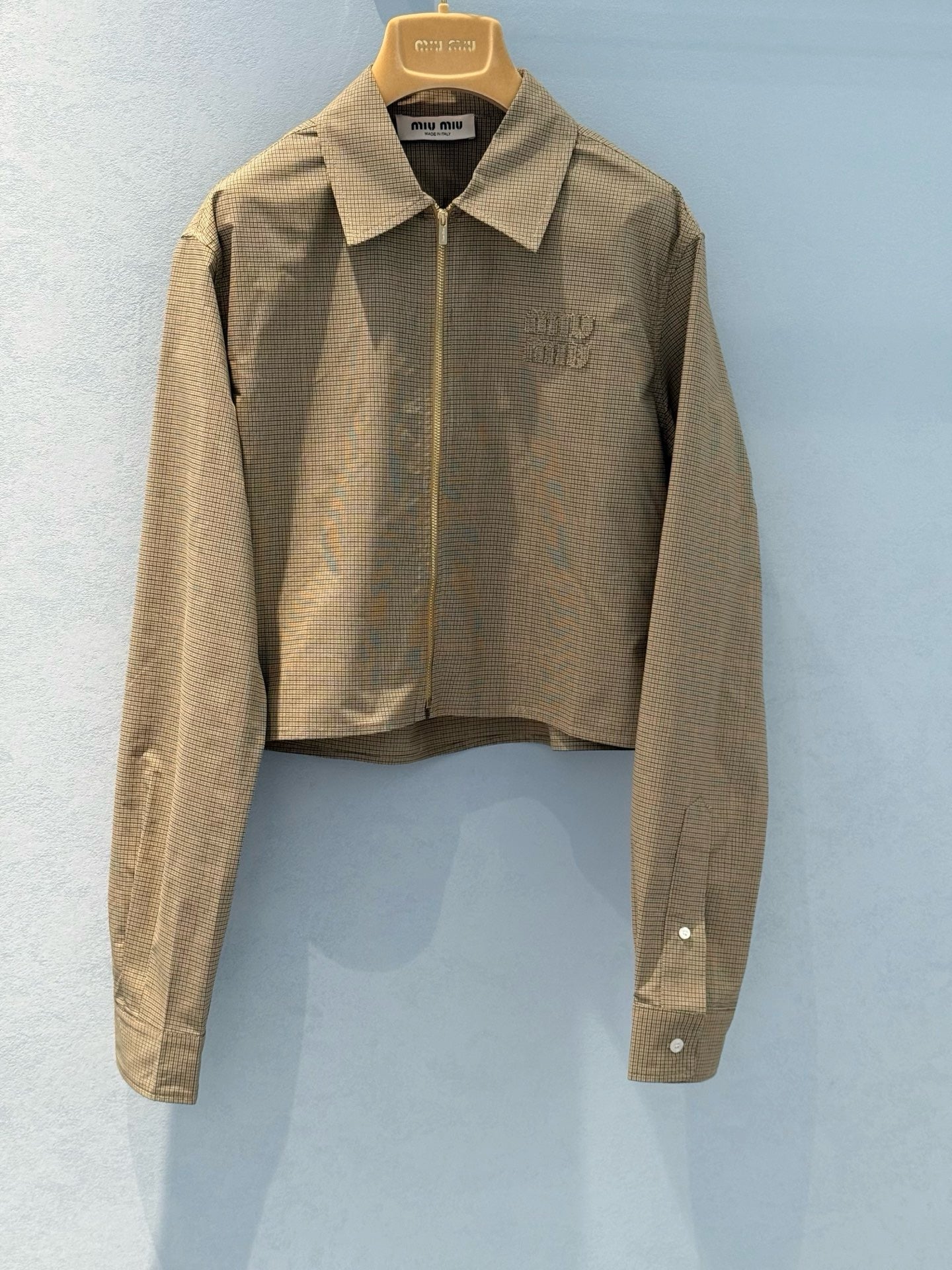 MIU M ZIP SHIRT