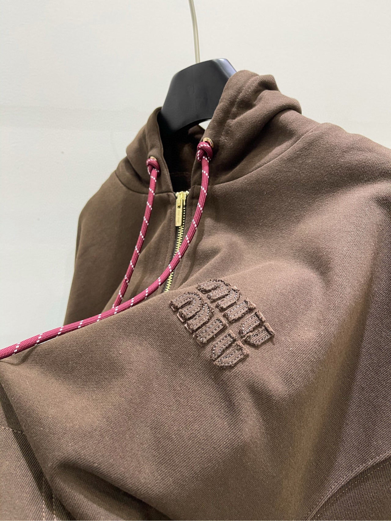 MIU M ZIP HOODIE