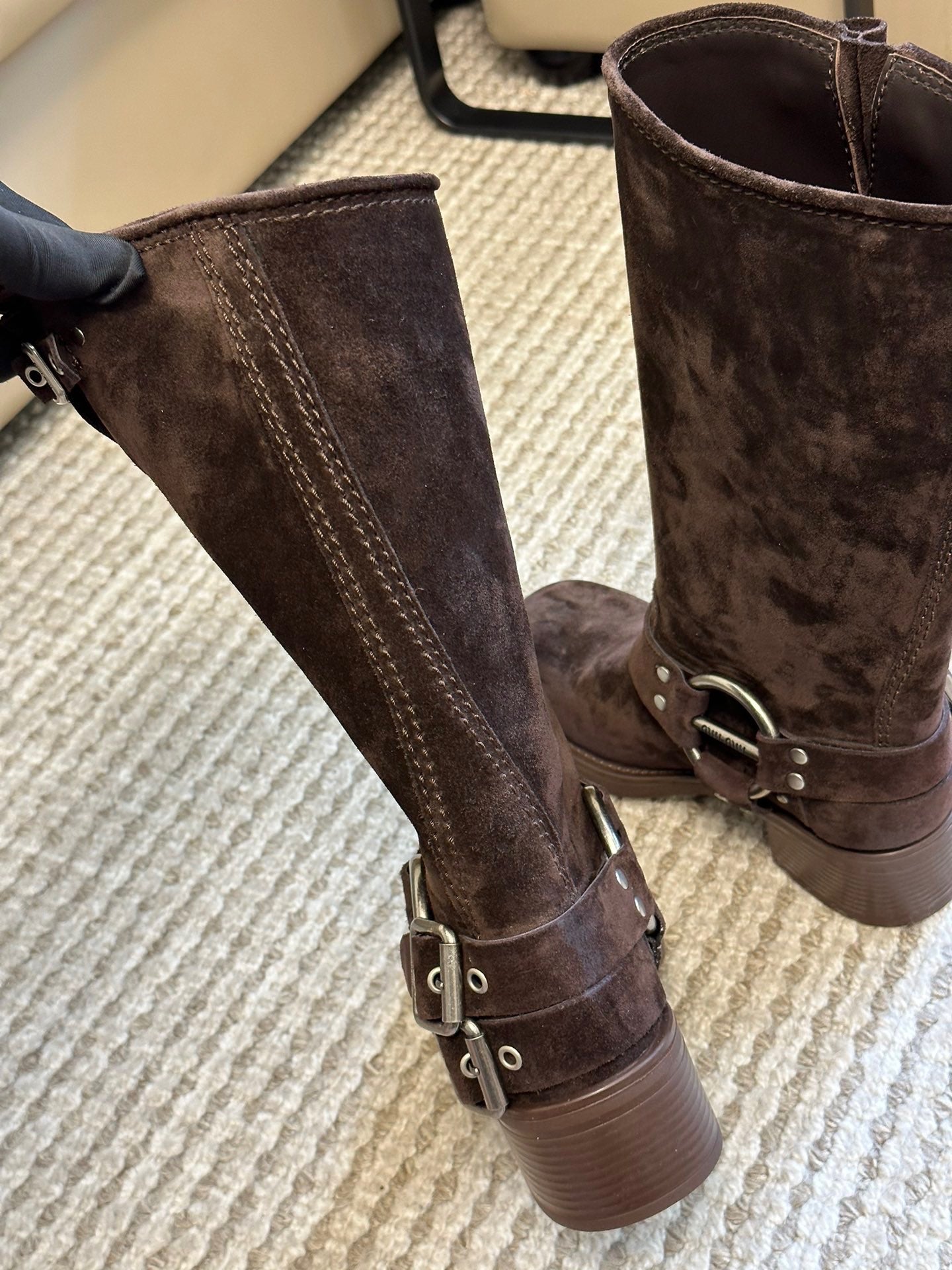MIU M BOOTS