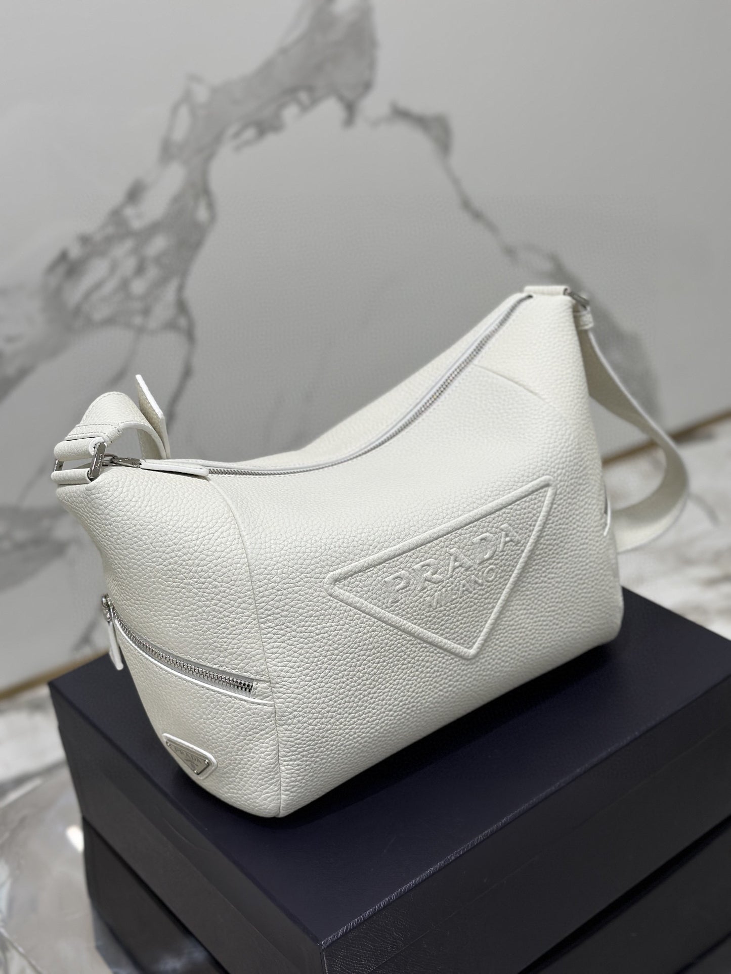 PD LEATHER BAG WITH SHOULDER STRAP
