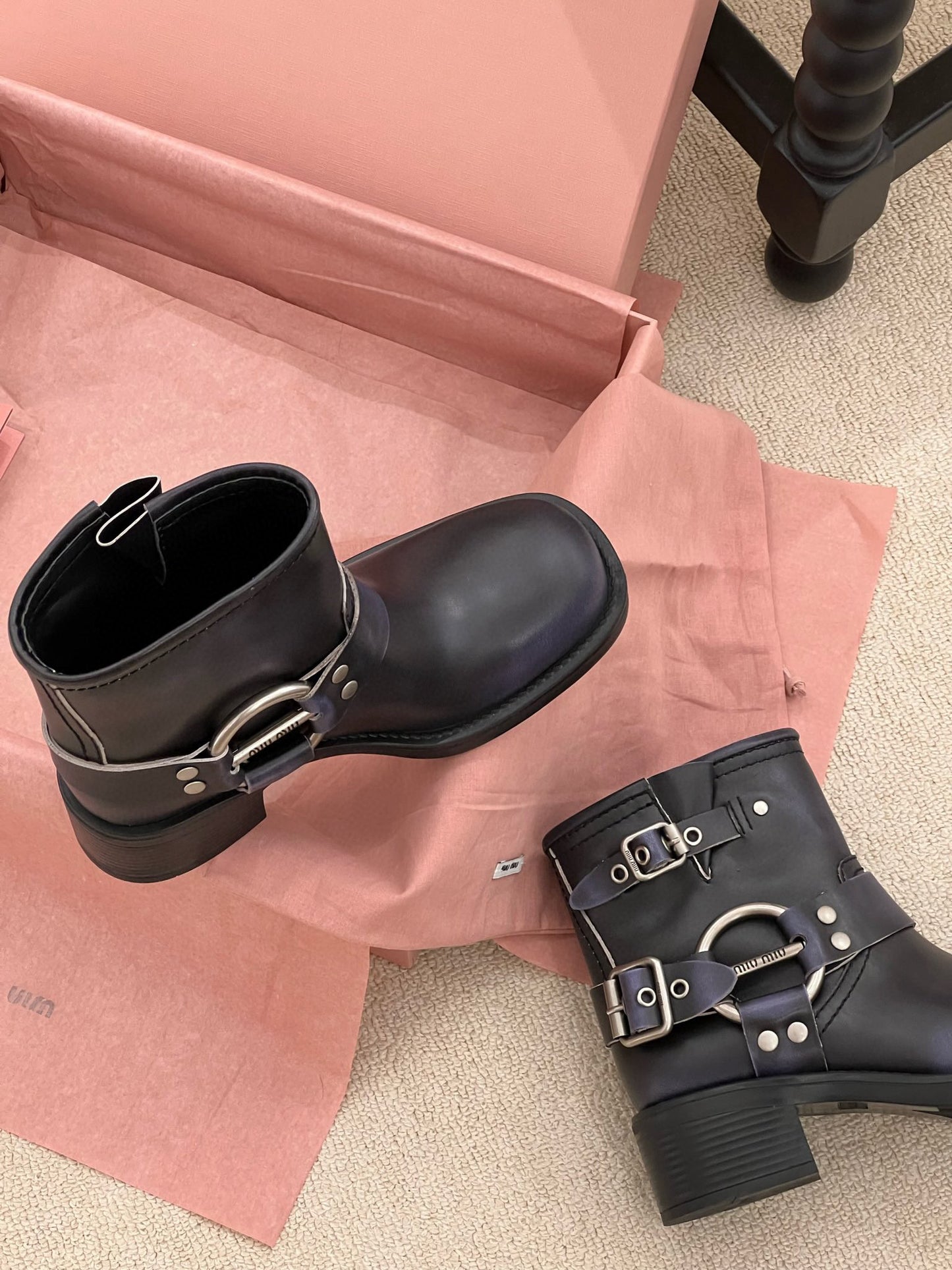 MIU M BOOTS