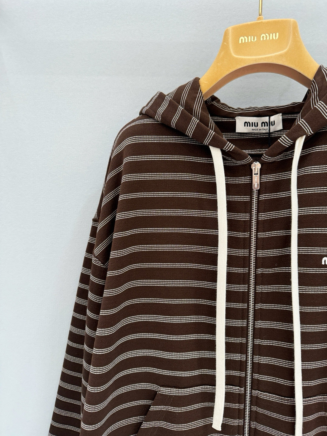 MIU M ZIP HOODIE