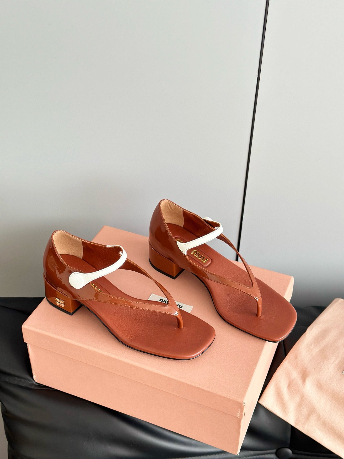 MIU M THONG SANDALS