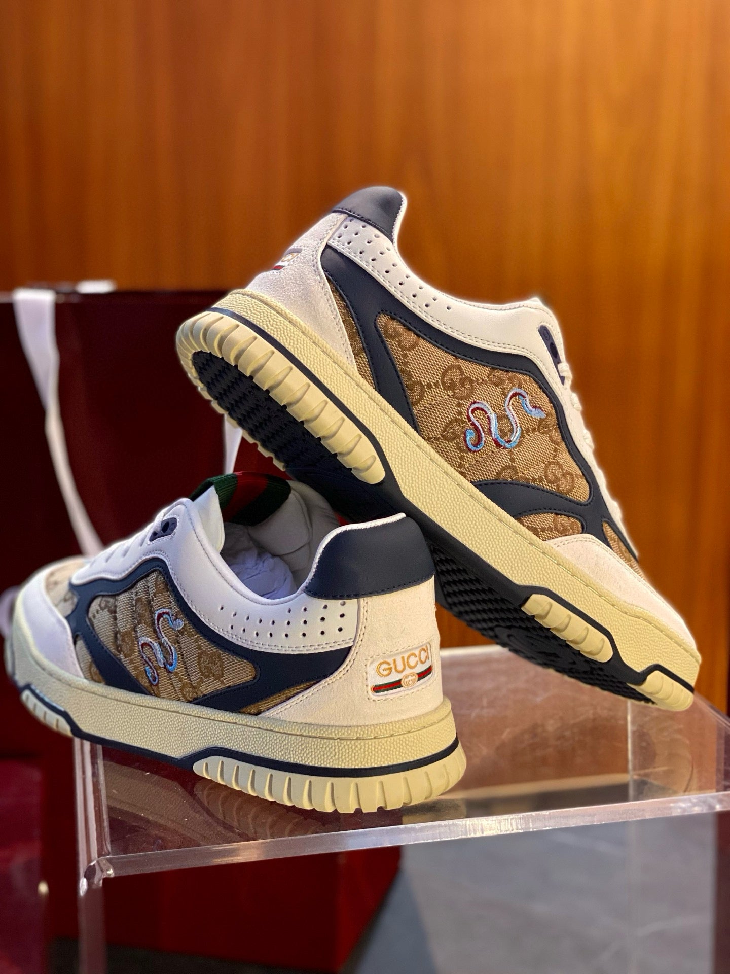 GG RE WEB SNEAKERS