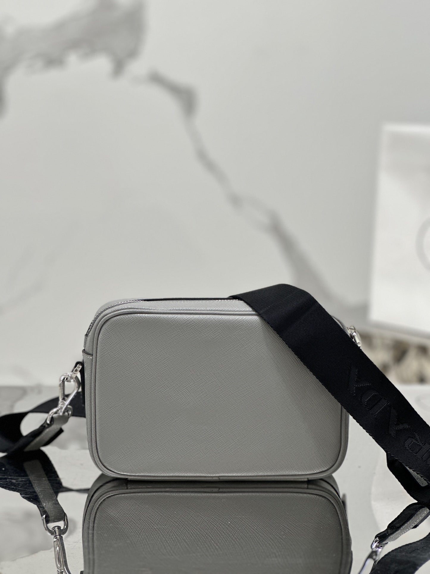 PD SAFFIANO LEATHER SHOULDER BAG