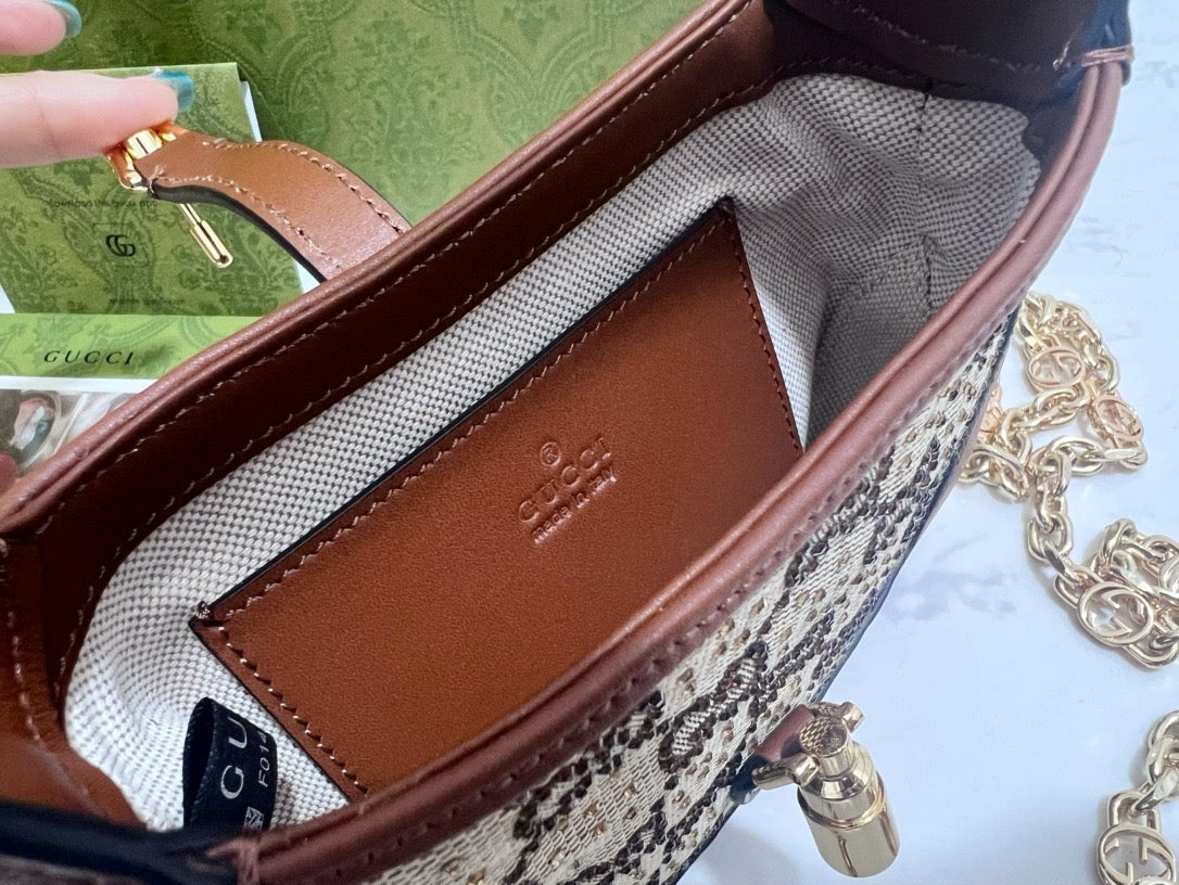 GG JACKIE 1961 CRYSTALS MINI BAG