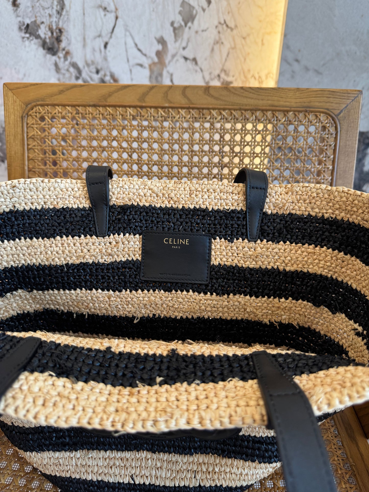 CEL STRIPED COUFFIN PANIER BAG