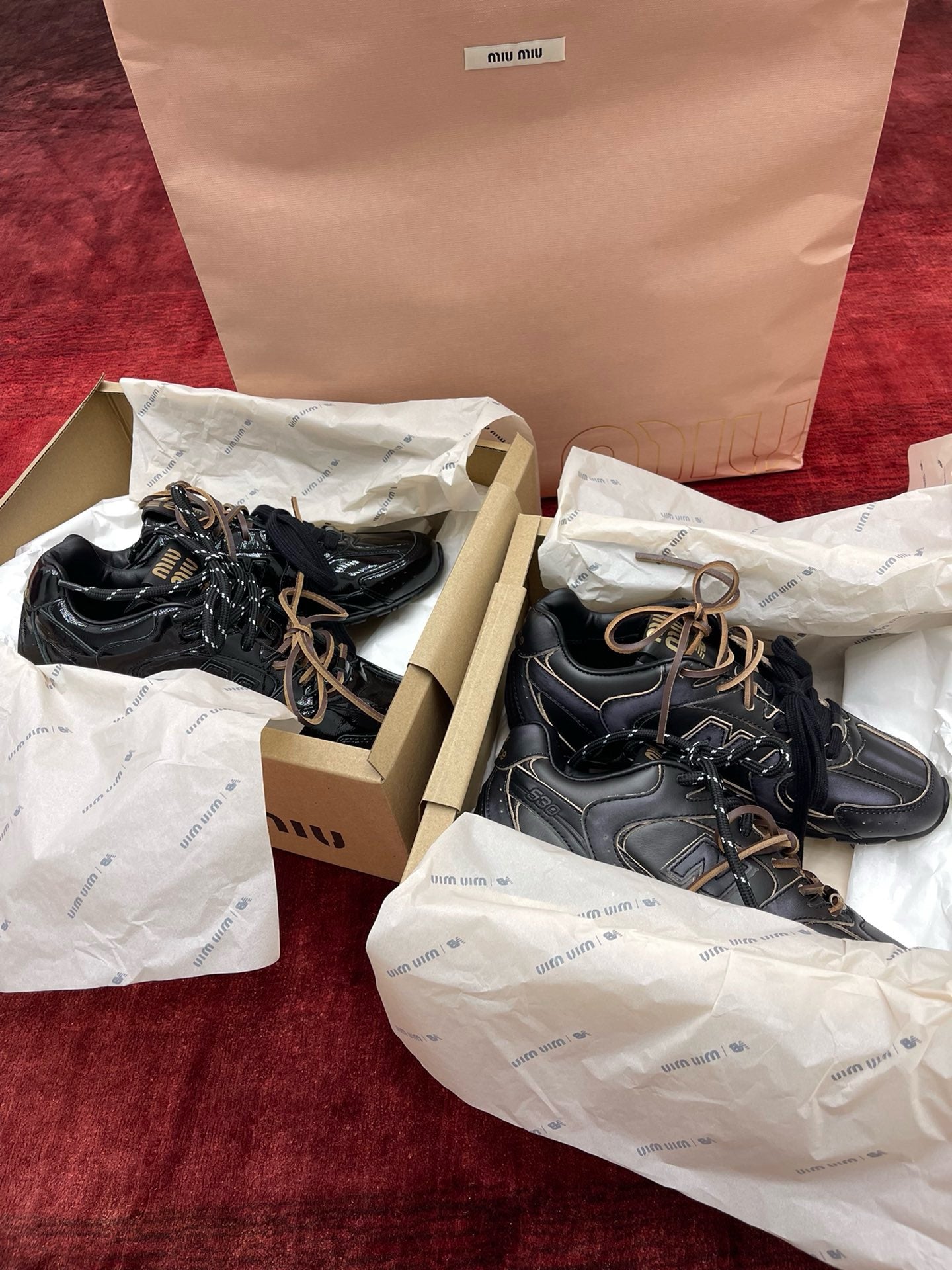 MIU M x NEW BALANCE TRAINERS