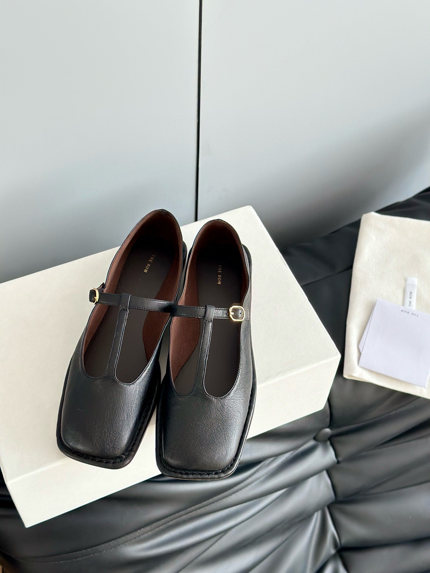 THE ROW T STRAP FLATS