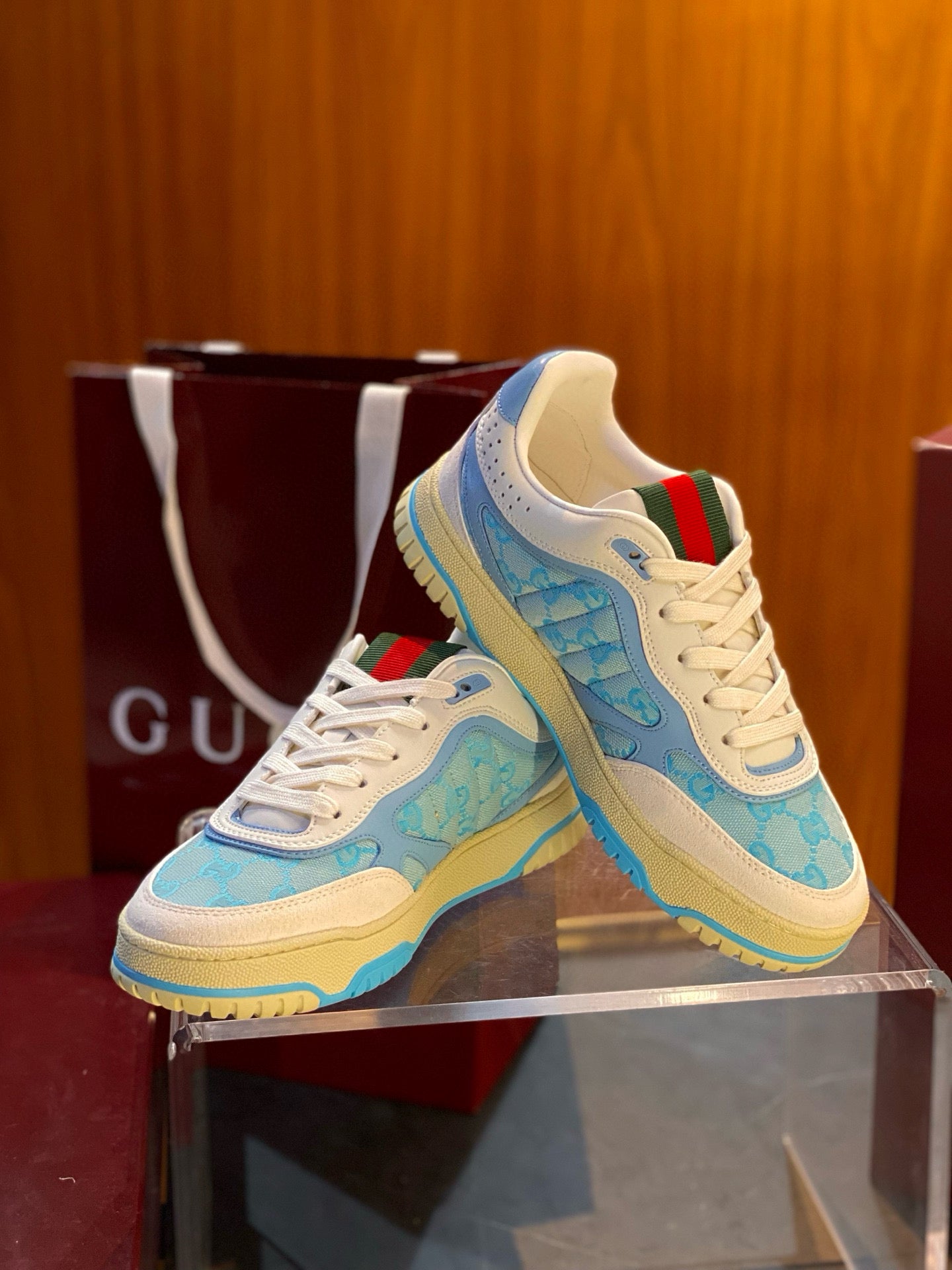 GG RE WEB SNEAKERS