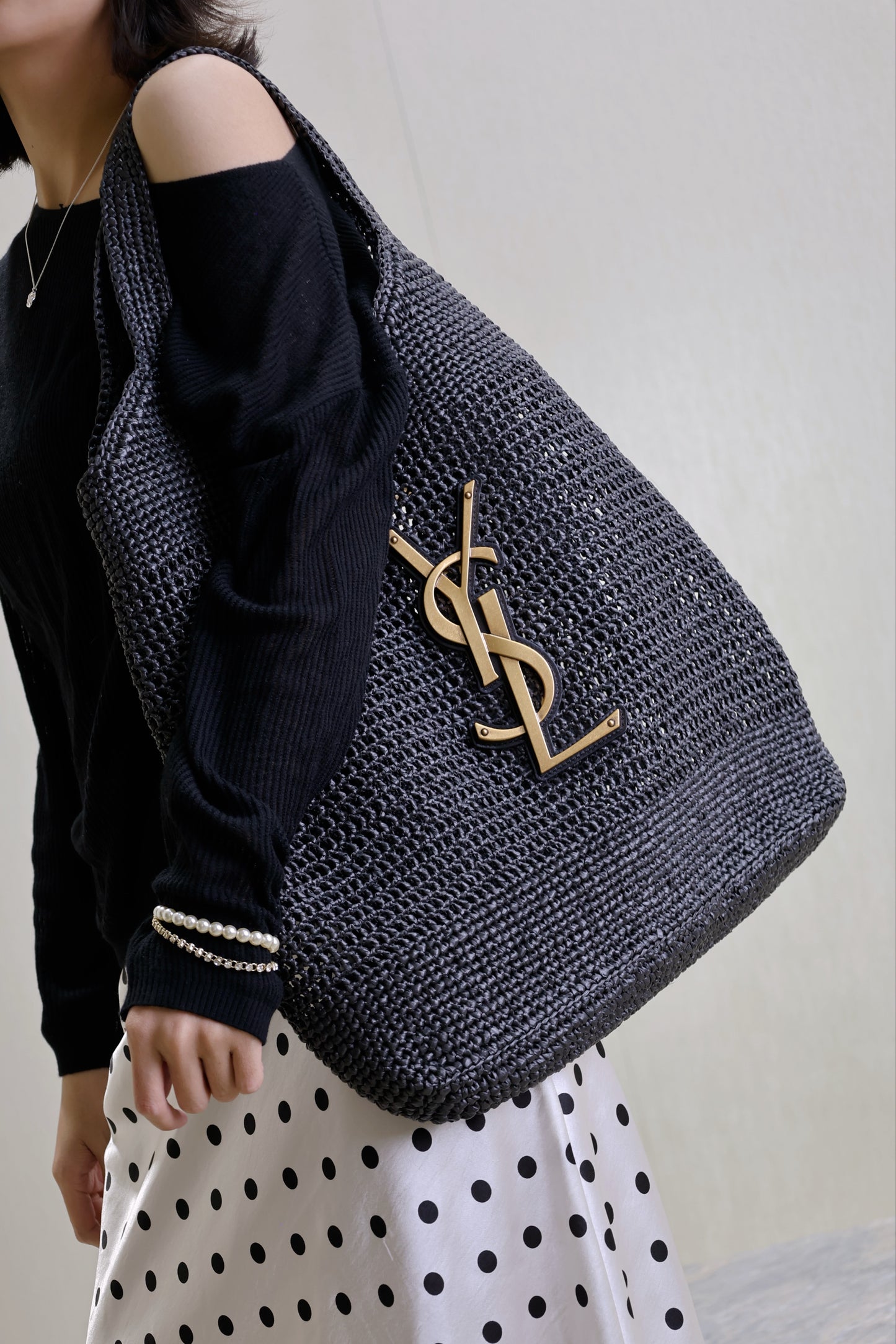 SL ICARE IN RAFFIA BAG
