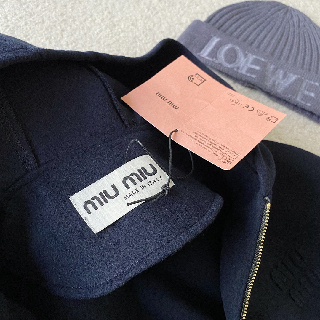 MIU M ZIP HOODIE