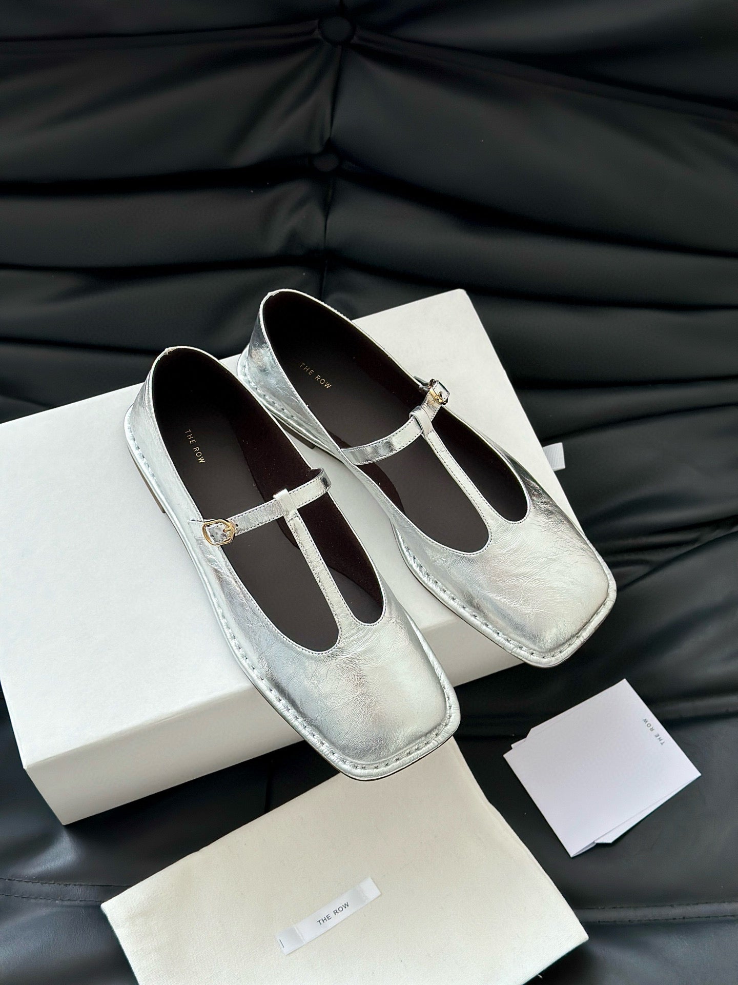 THE ROW T STRAP FLATS