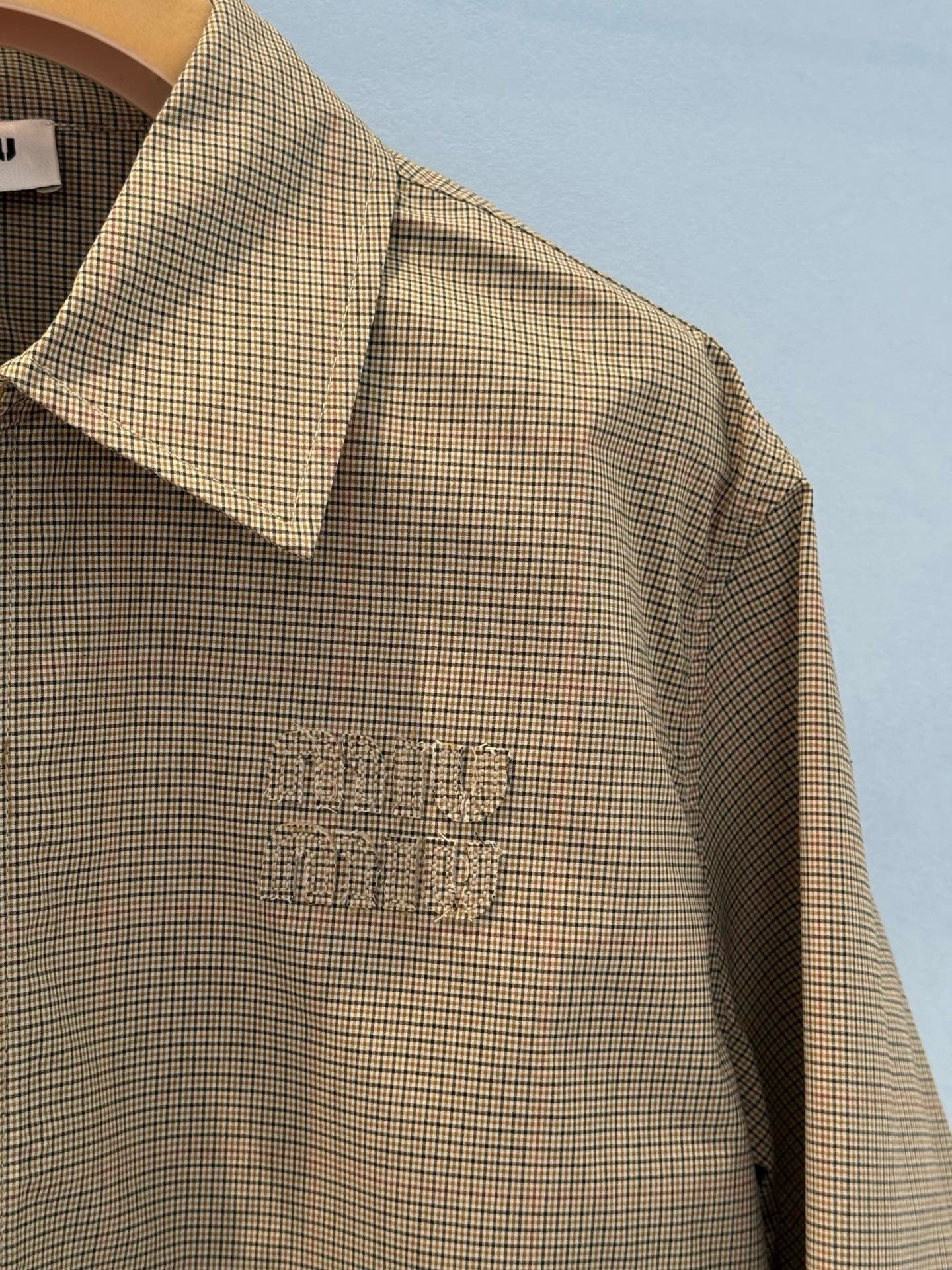 MIU M ZIP SHIRT