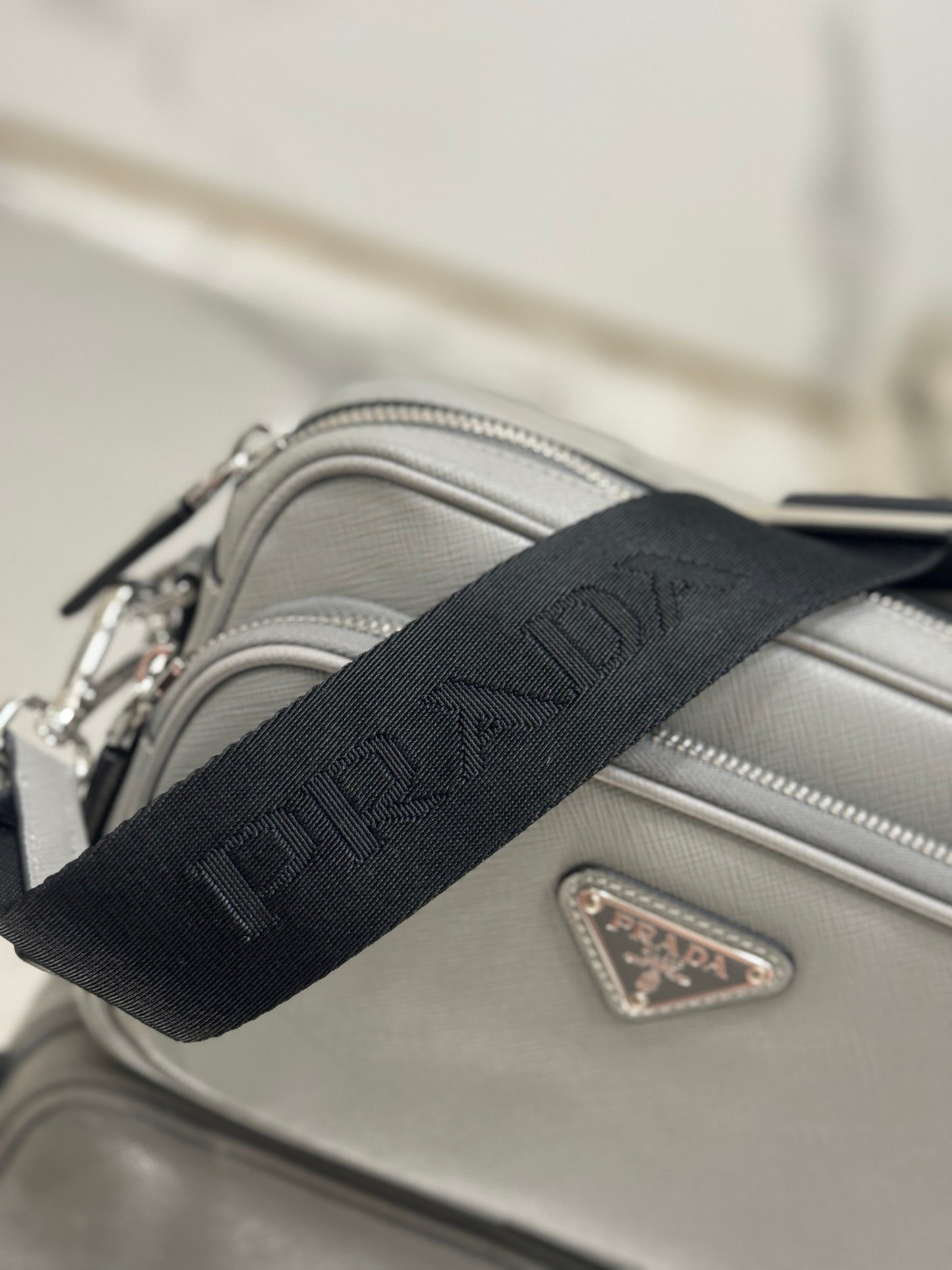 PD SAFFIANO LEATHER SHOULDER BAG