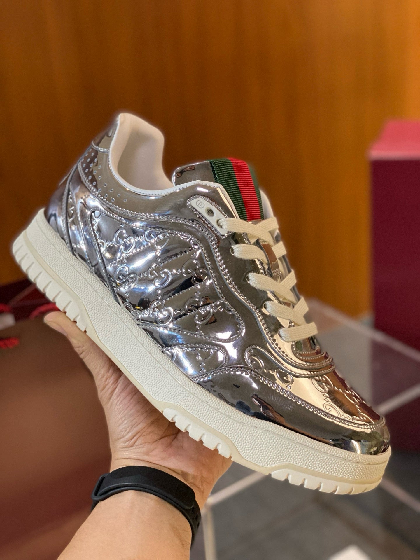 GG RE WEB SNEAKERS