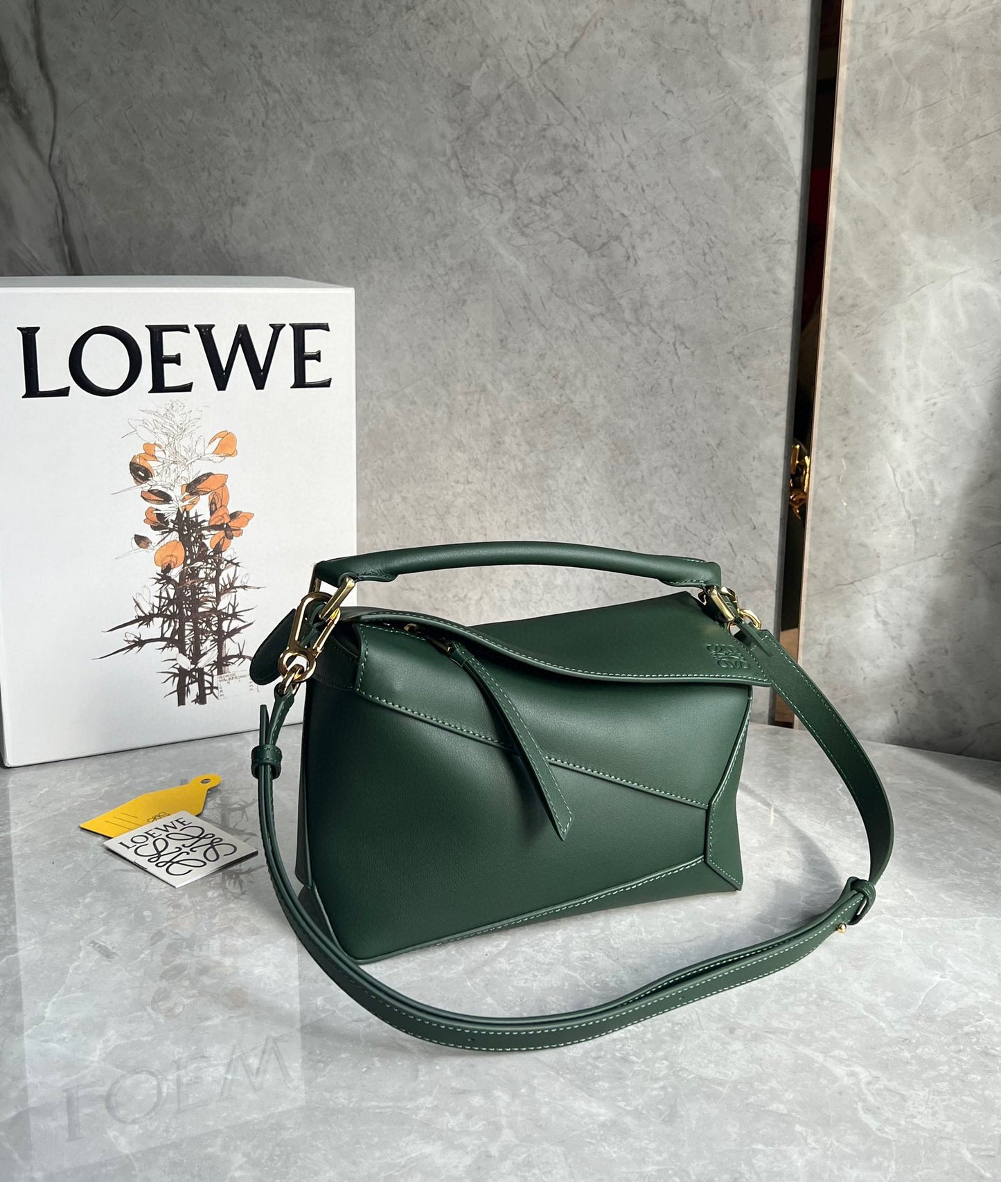 LOEW SMALL PUZZLE EDGE BAG