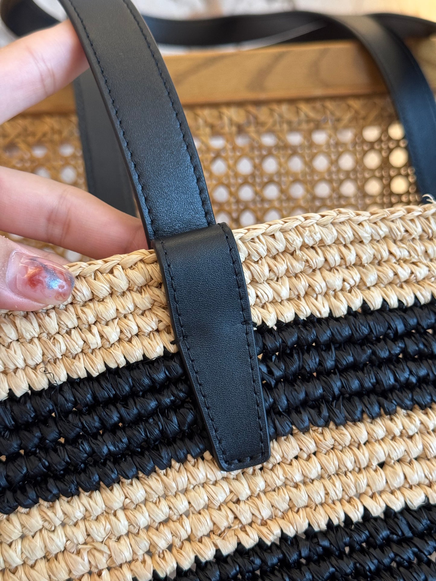 CEL STRIPED COUFFIN PANIER BAG
