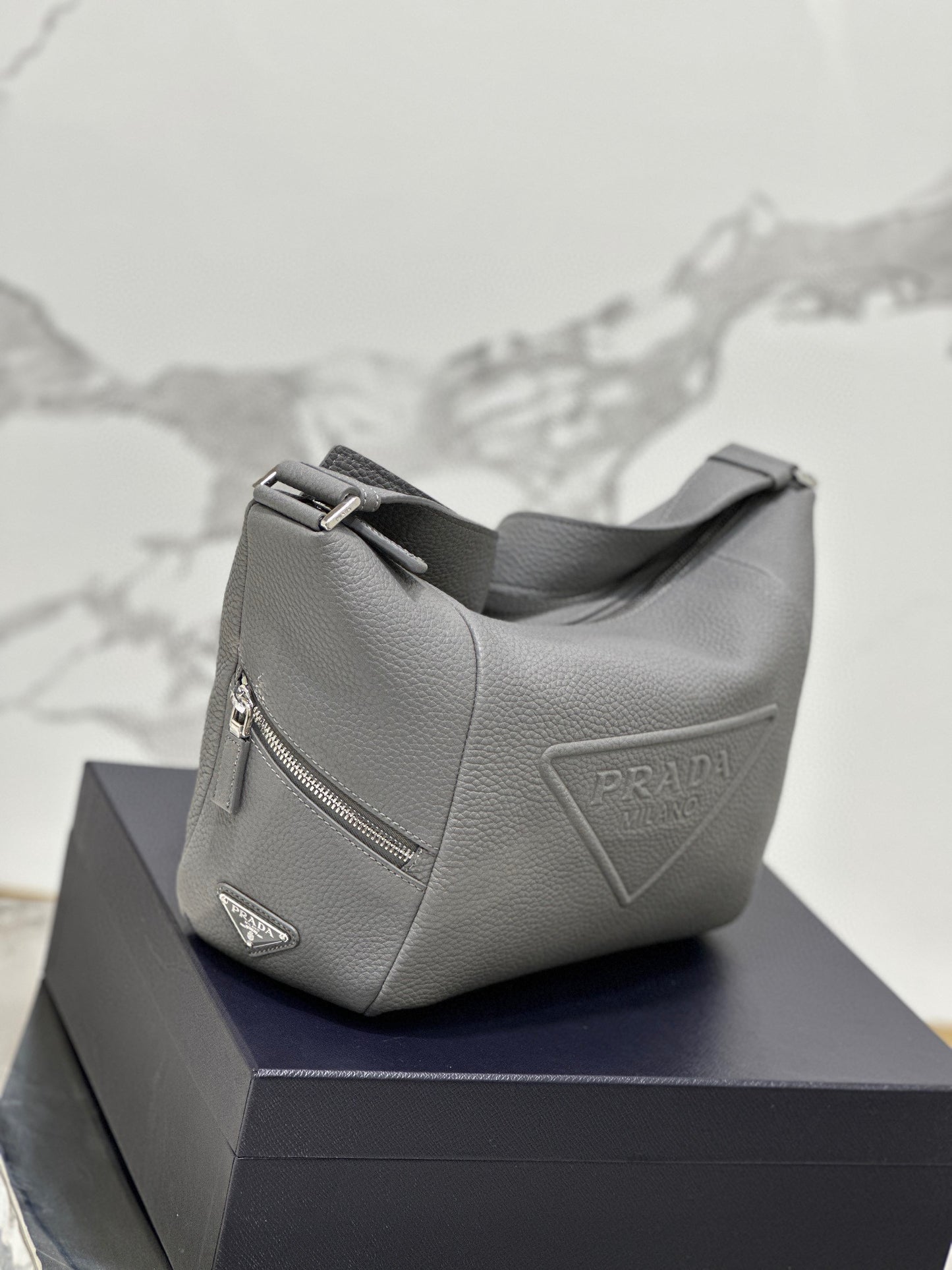 PD LEATHER BAG WITH SHOULDER STRAP