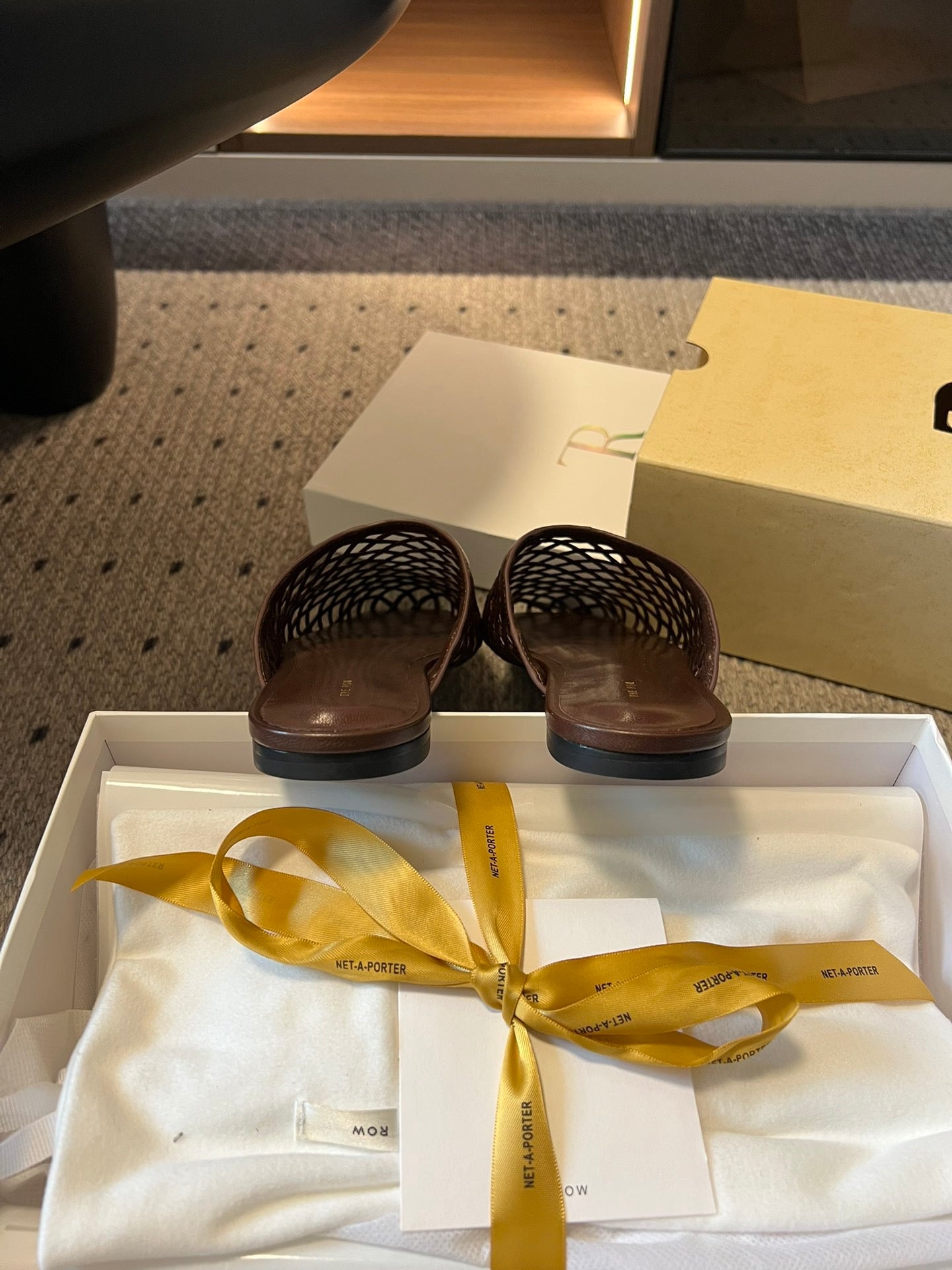 THE ROW LEATHER MULES