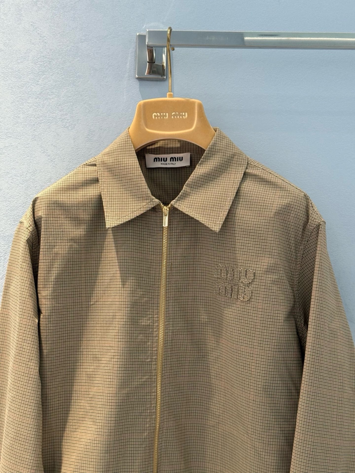 MIU M ZIP SHIRT