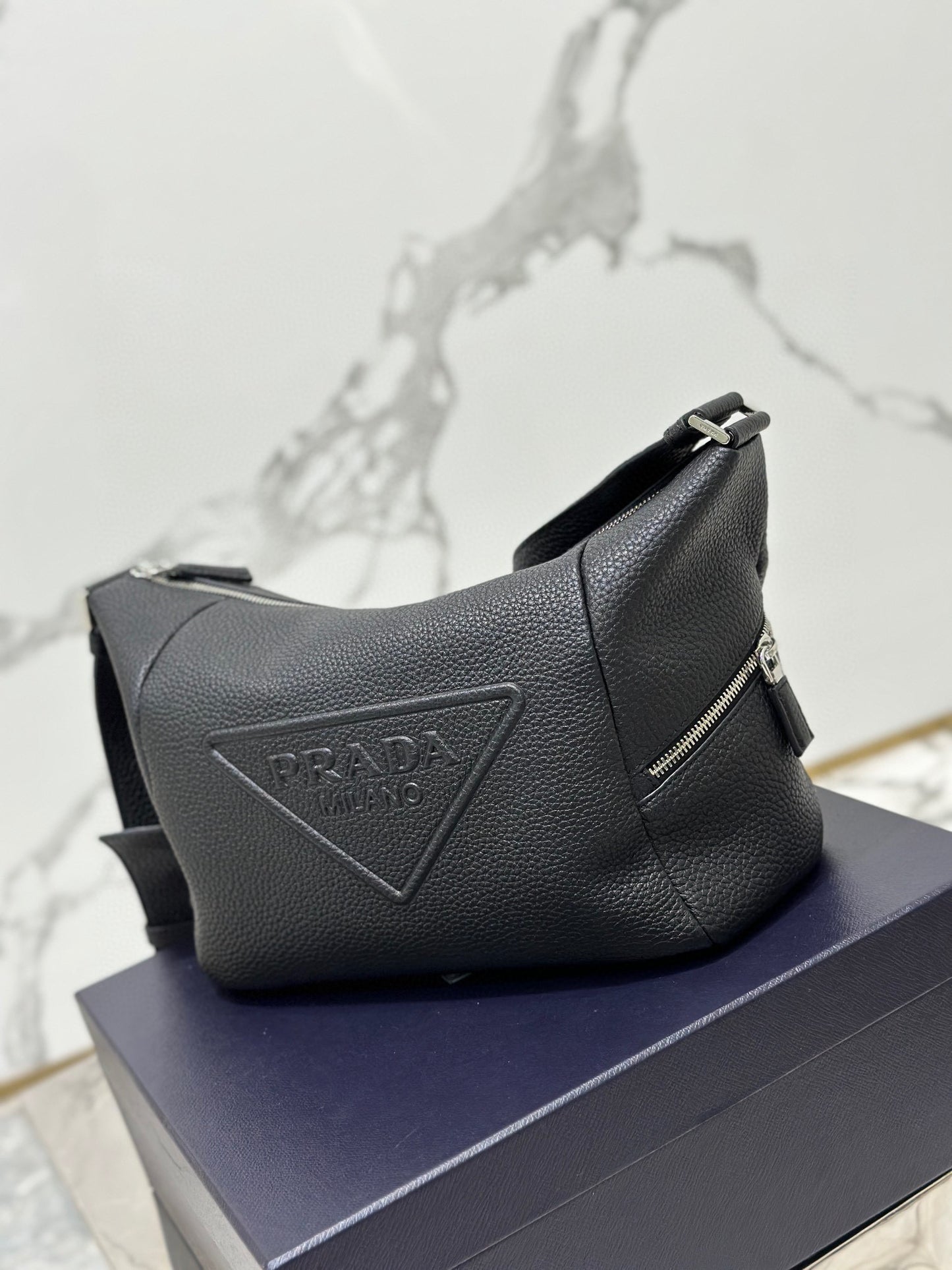PD LEATHER BAG WITH SHOULDER STRAP