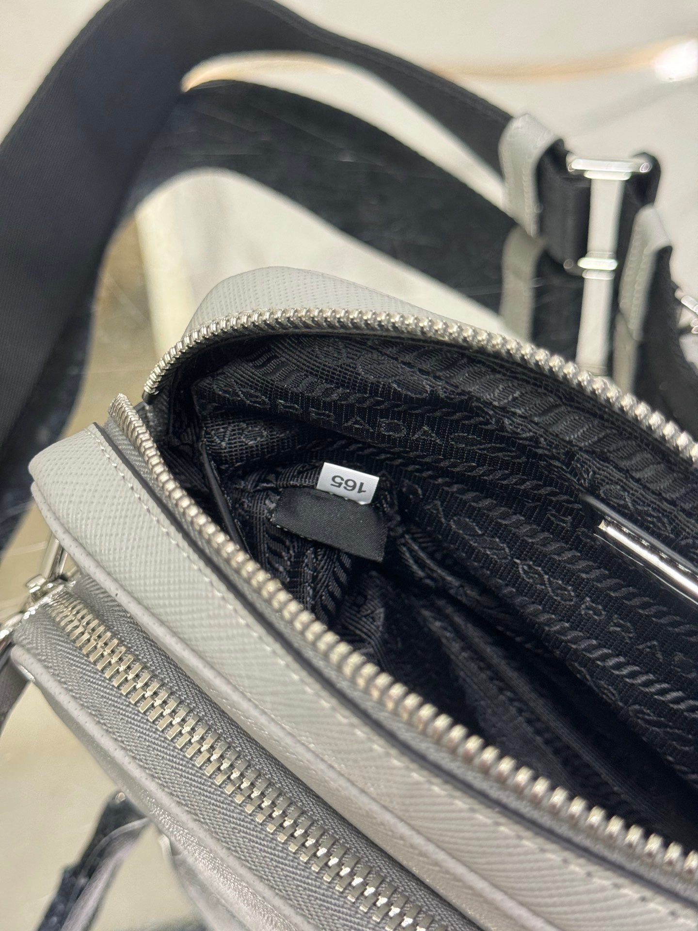 PD SAFFIANO LEATHER SHOULDER BAG