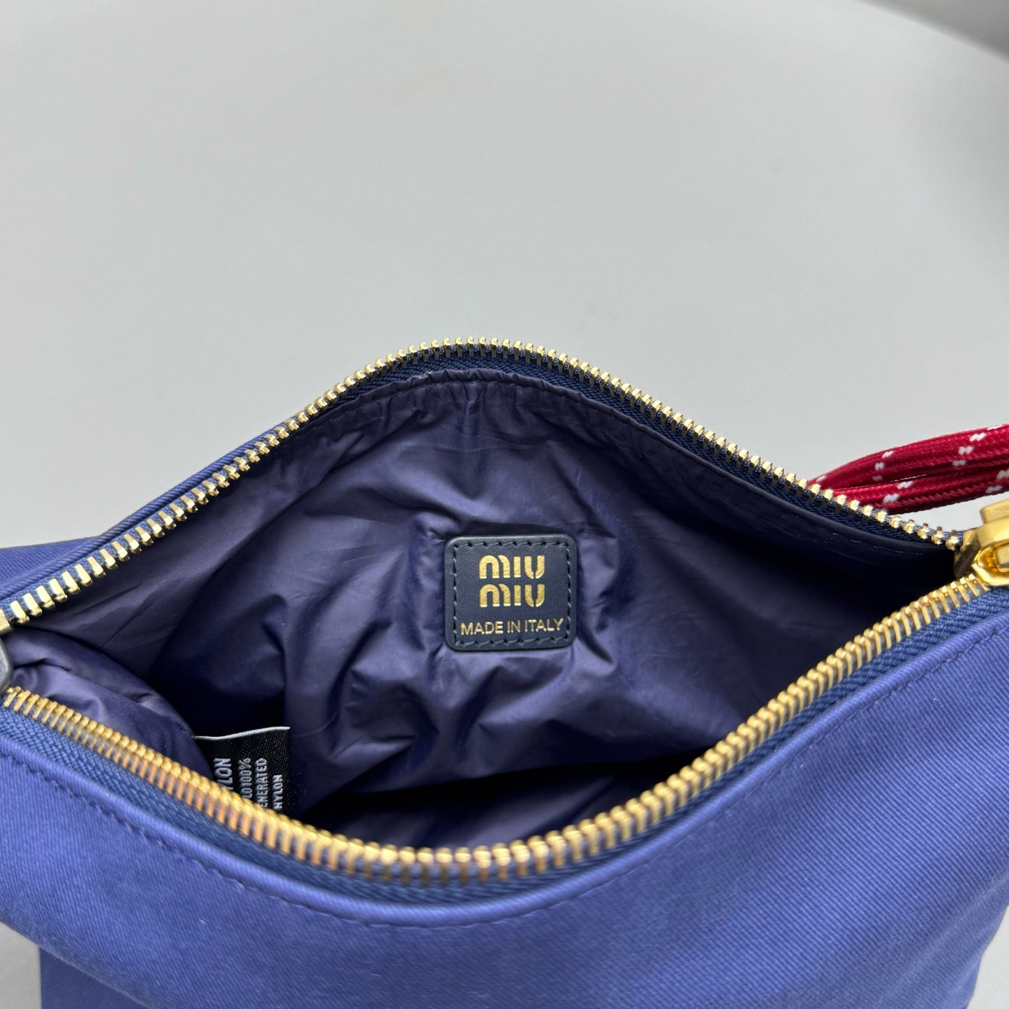 MIU M GABARDINE POUCH