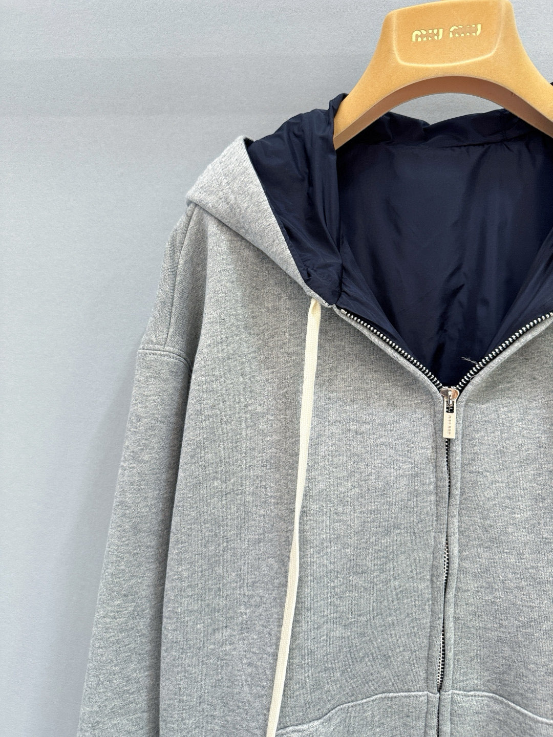 MIU M ZIP HOODIE