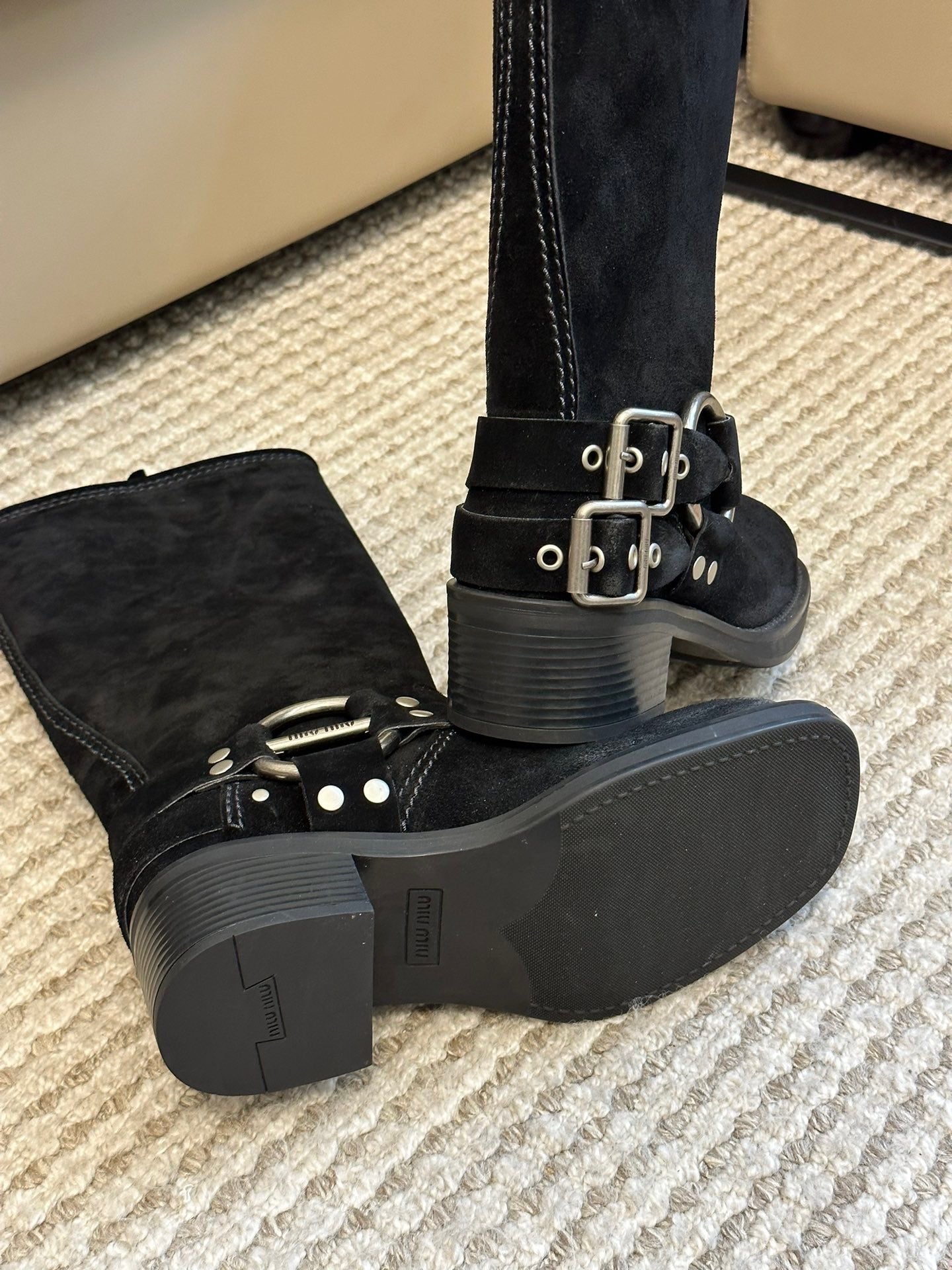 MIU M BOOTS