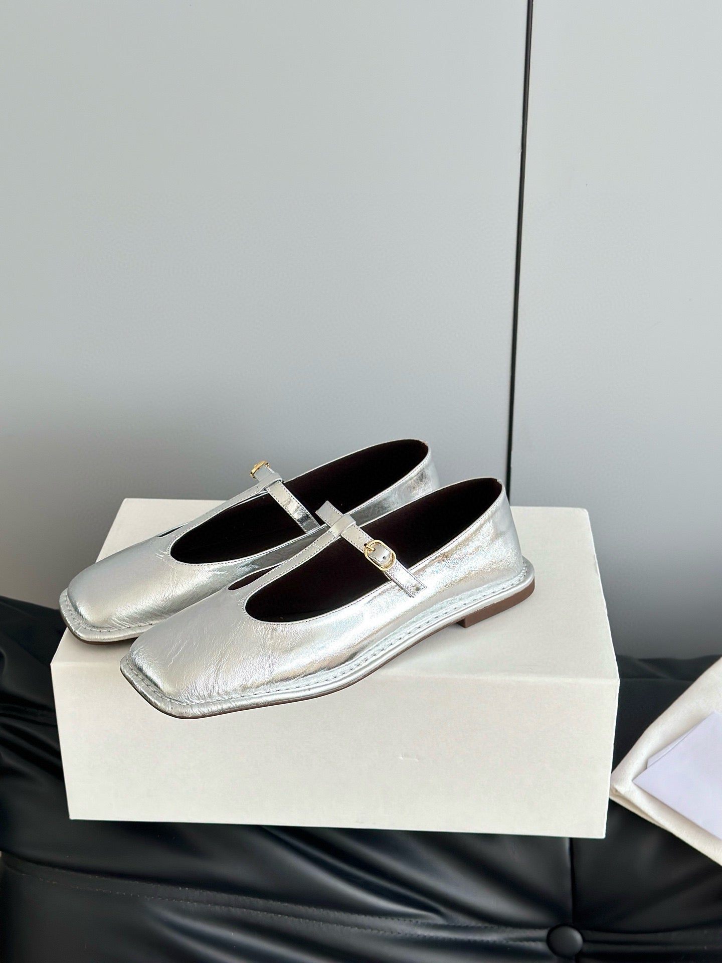 THE ROW T STRAP FLATS