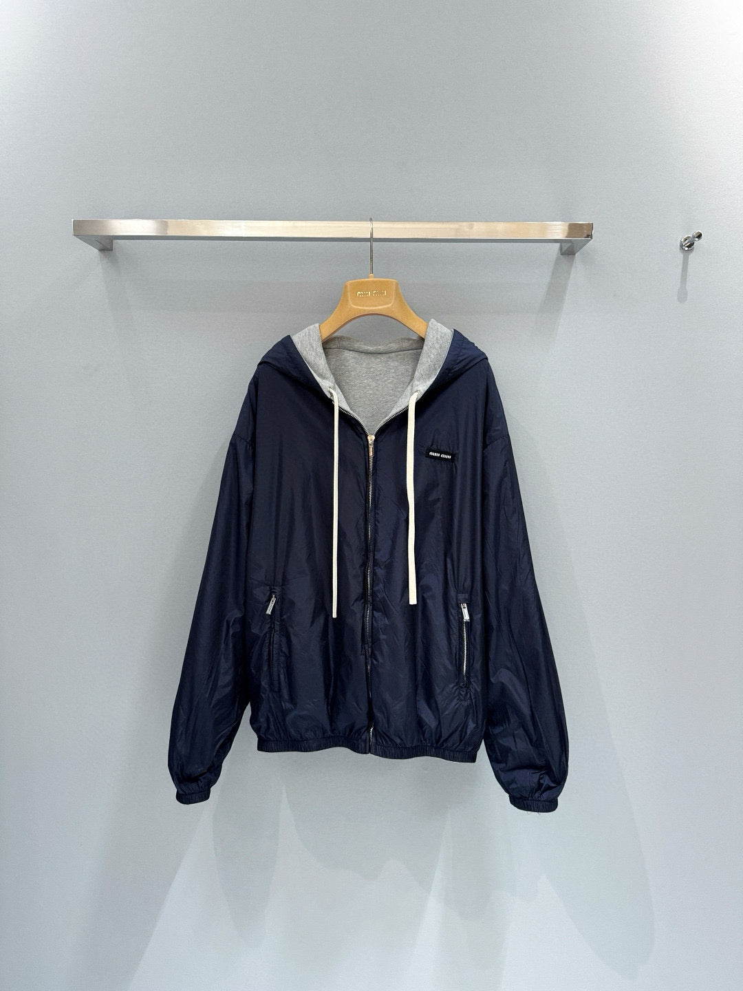 MIU M ZIP HOODIE