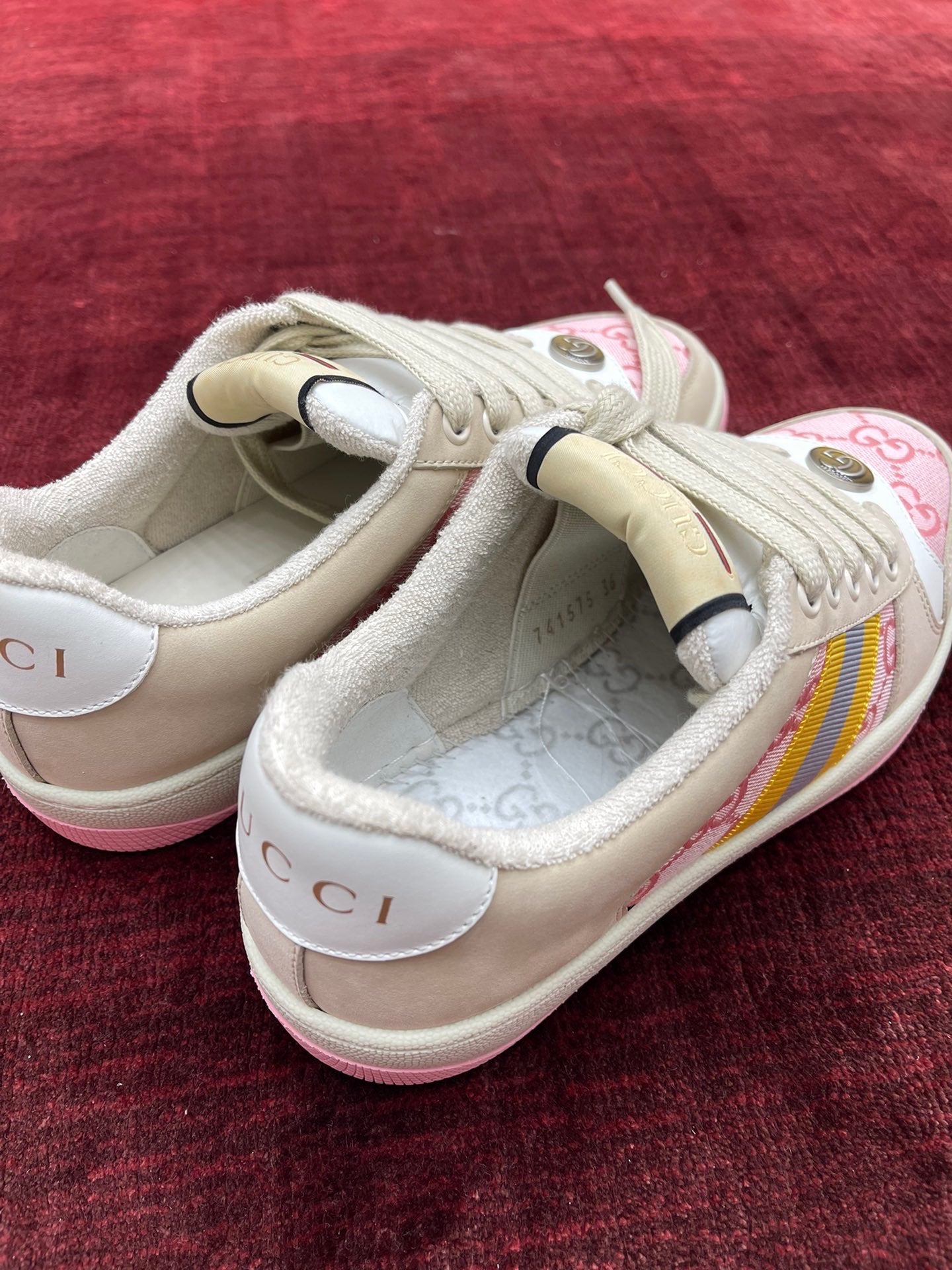GG SCREENER LEATHER SNEAKERS