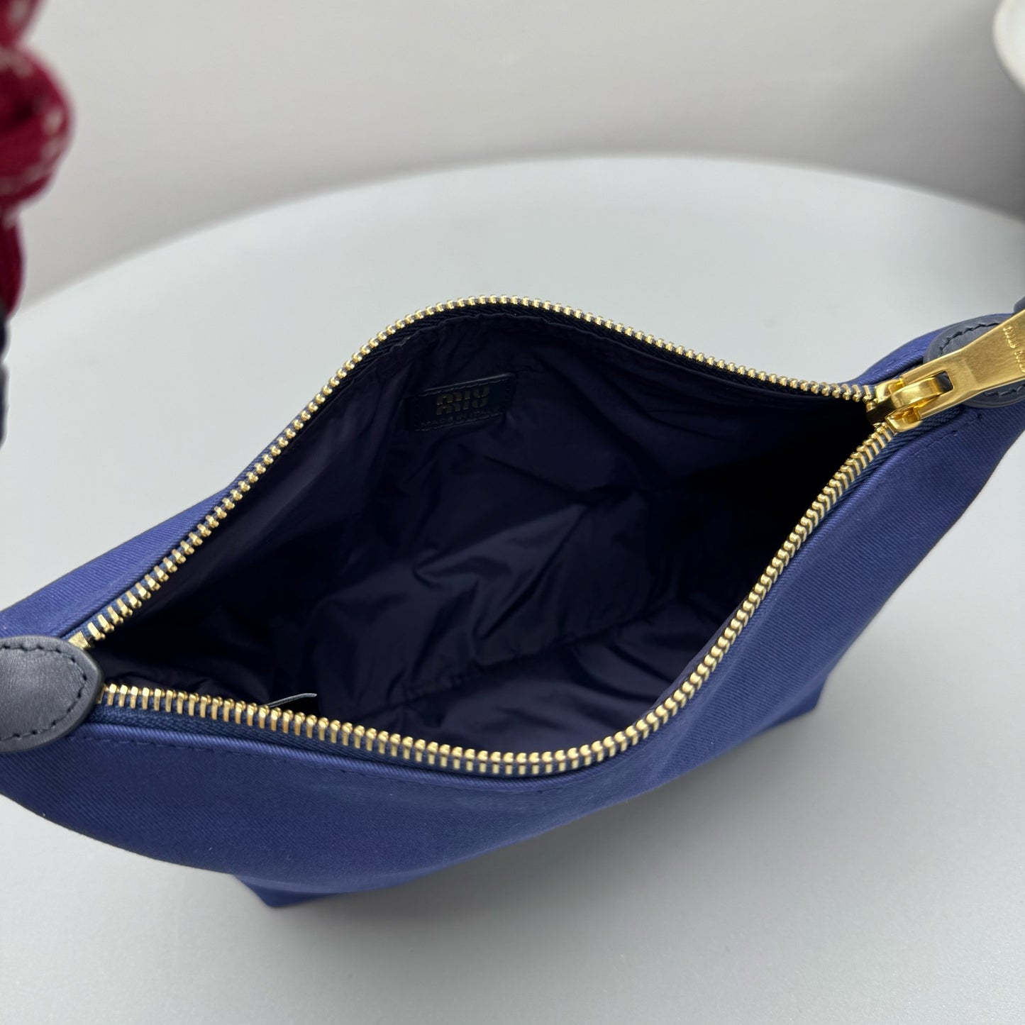 MIU M GABARDINE POUCH
