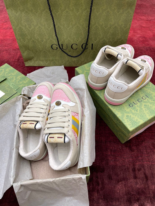 GG SCREENER LEATHER SNEAKERS