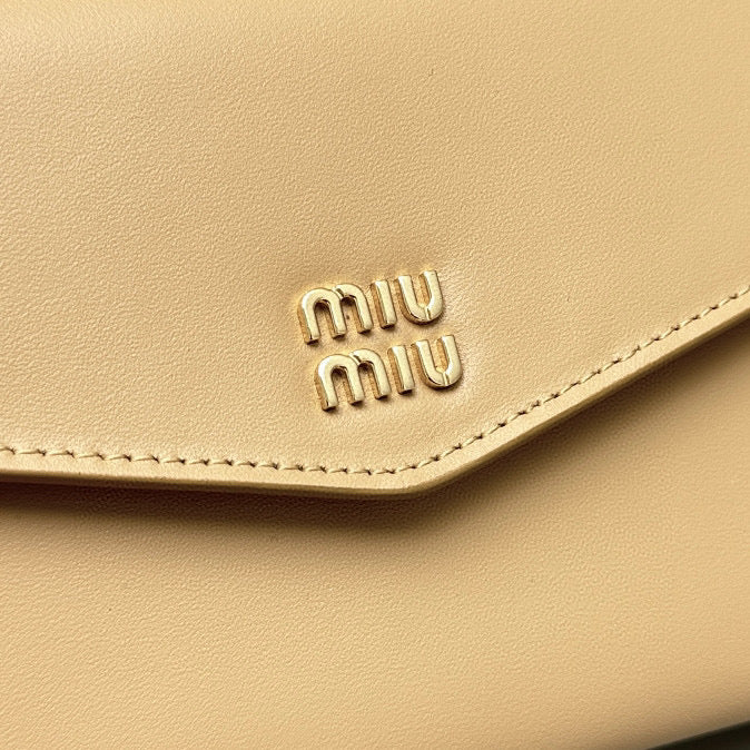 MIU M SHOULDER STRAP WALLET